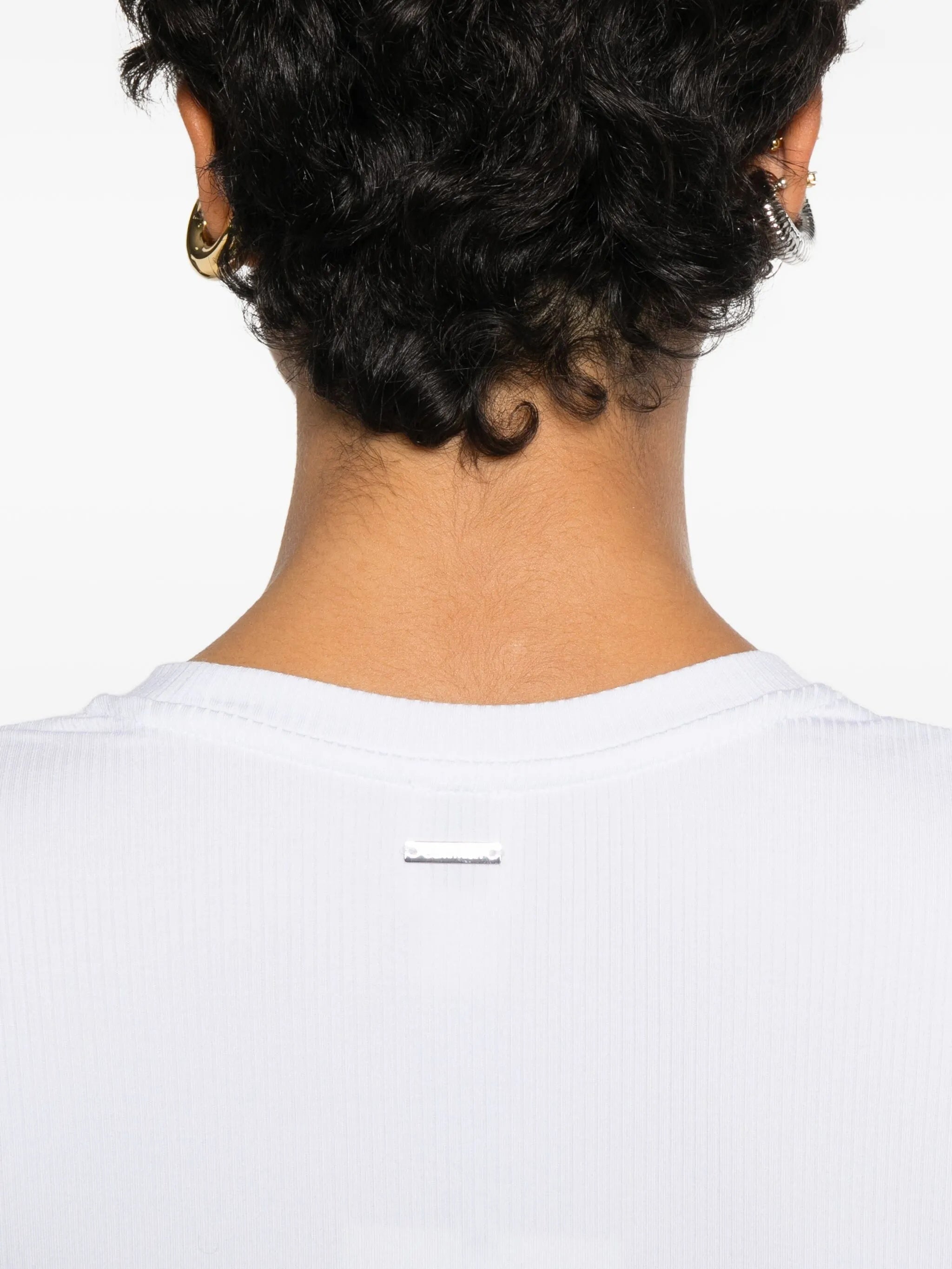A Modal Rib Tee White T-shirt