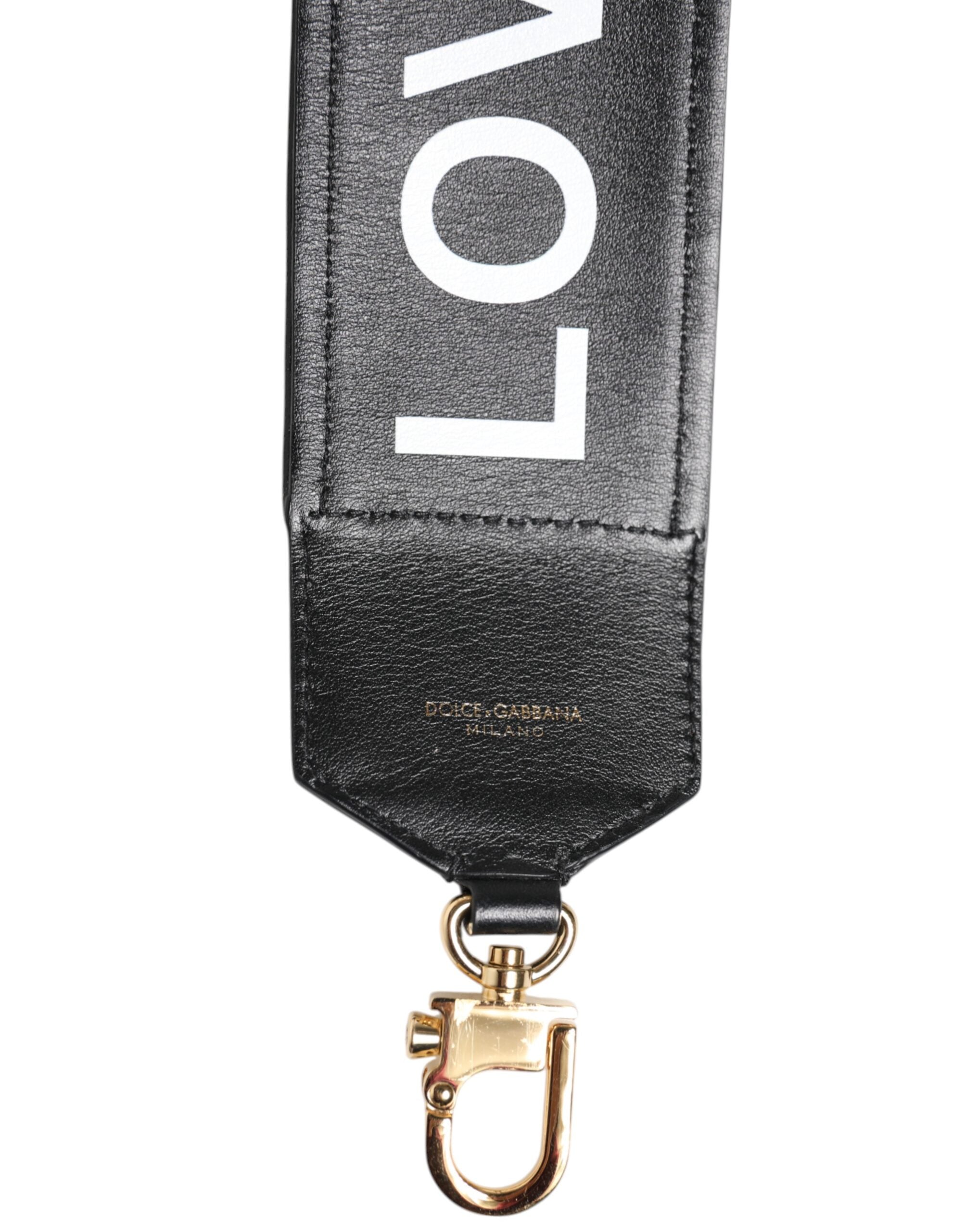 Black Leopard Print Reversible Bag Shoulder Strap And Brown Cotton