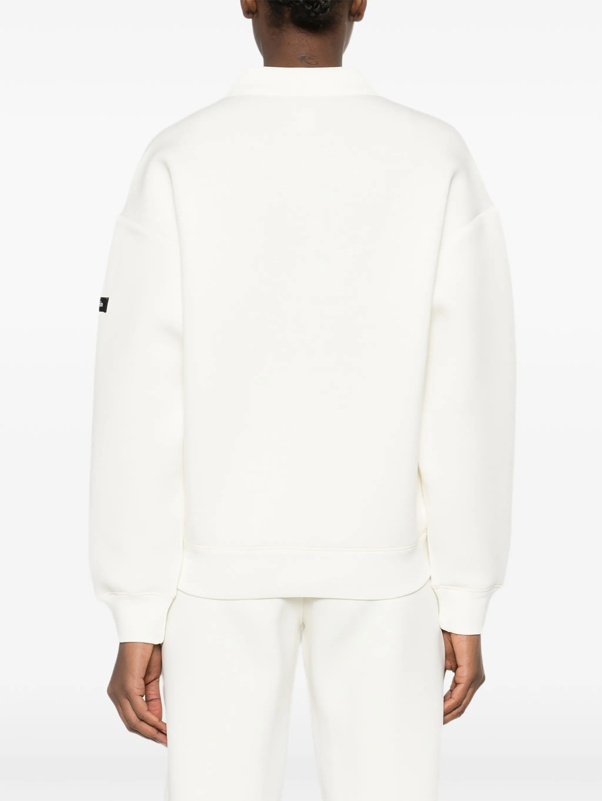 Ls Scuba Oversized Polo Top White