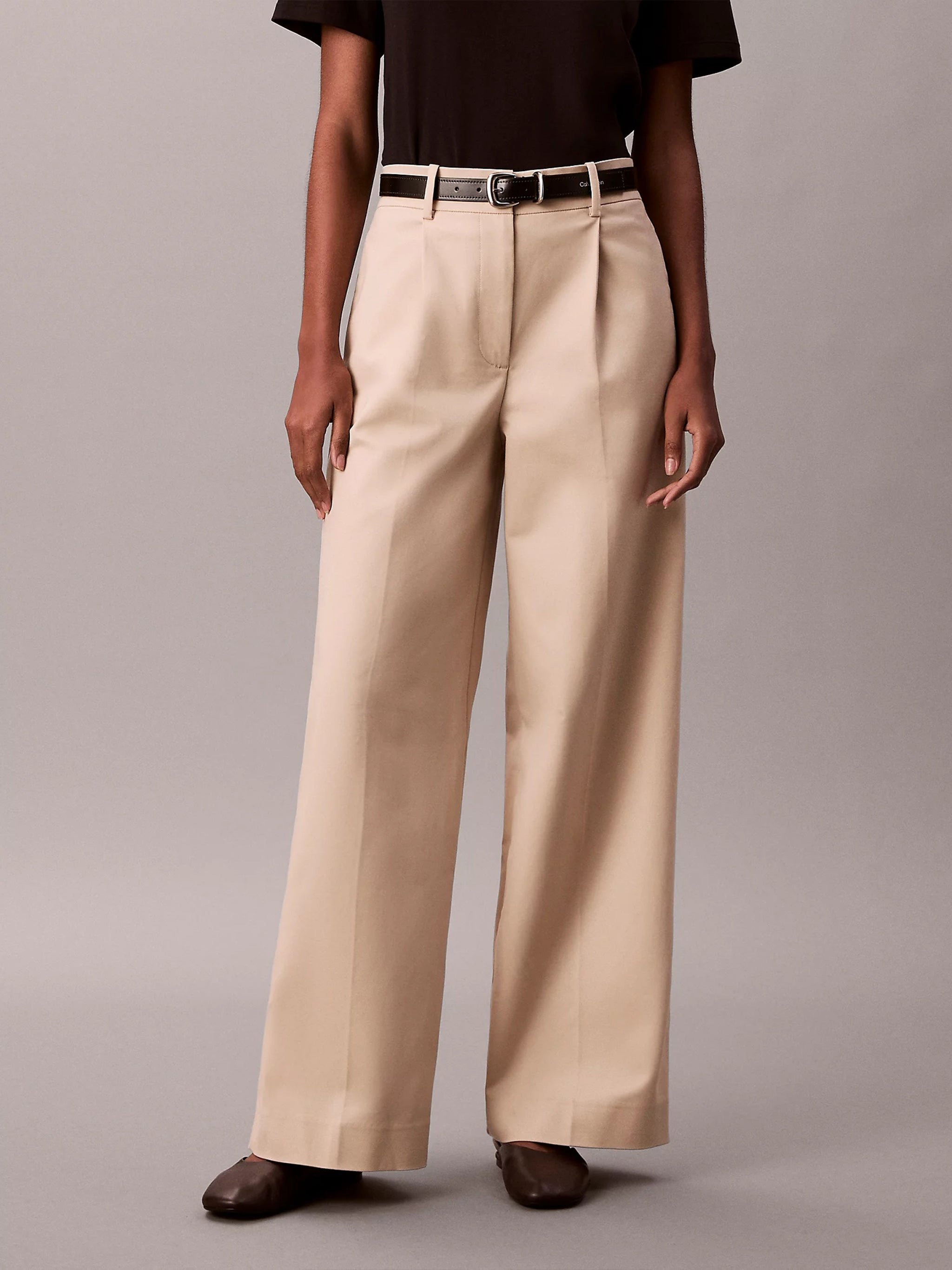 Stretch Chino Brown Pantaloni