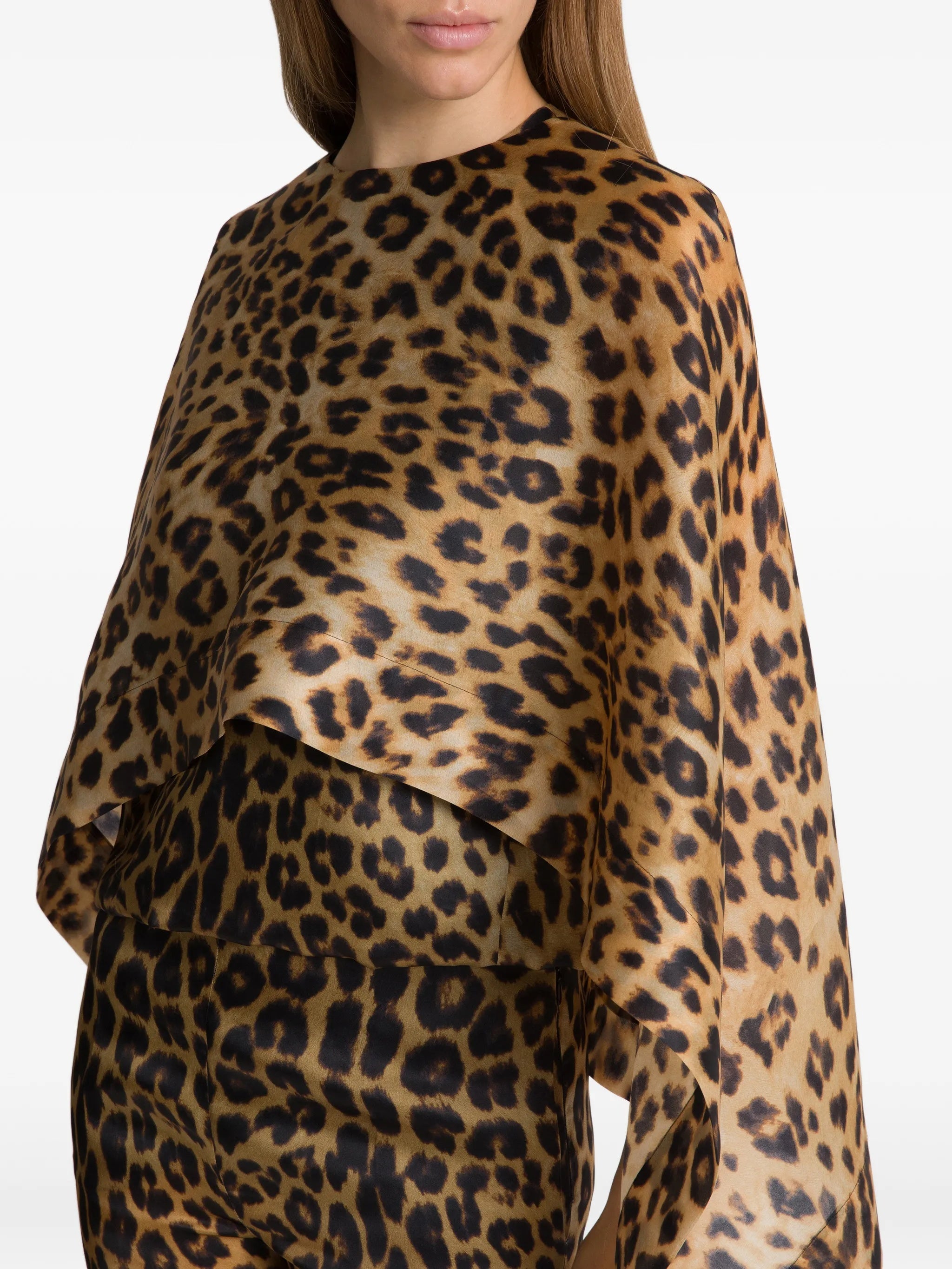 Camicia Tripla Organza Brown Top