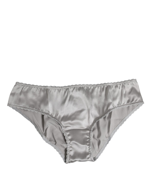 Dolce & Gabbana 94% Silk 4% Elastane brief in gray