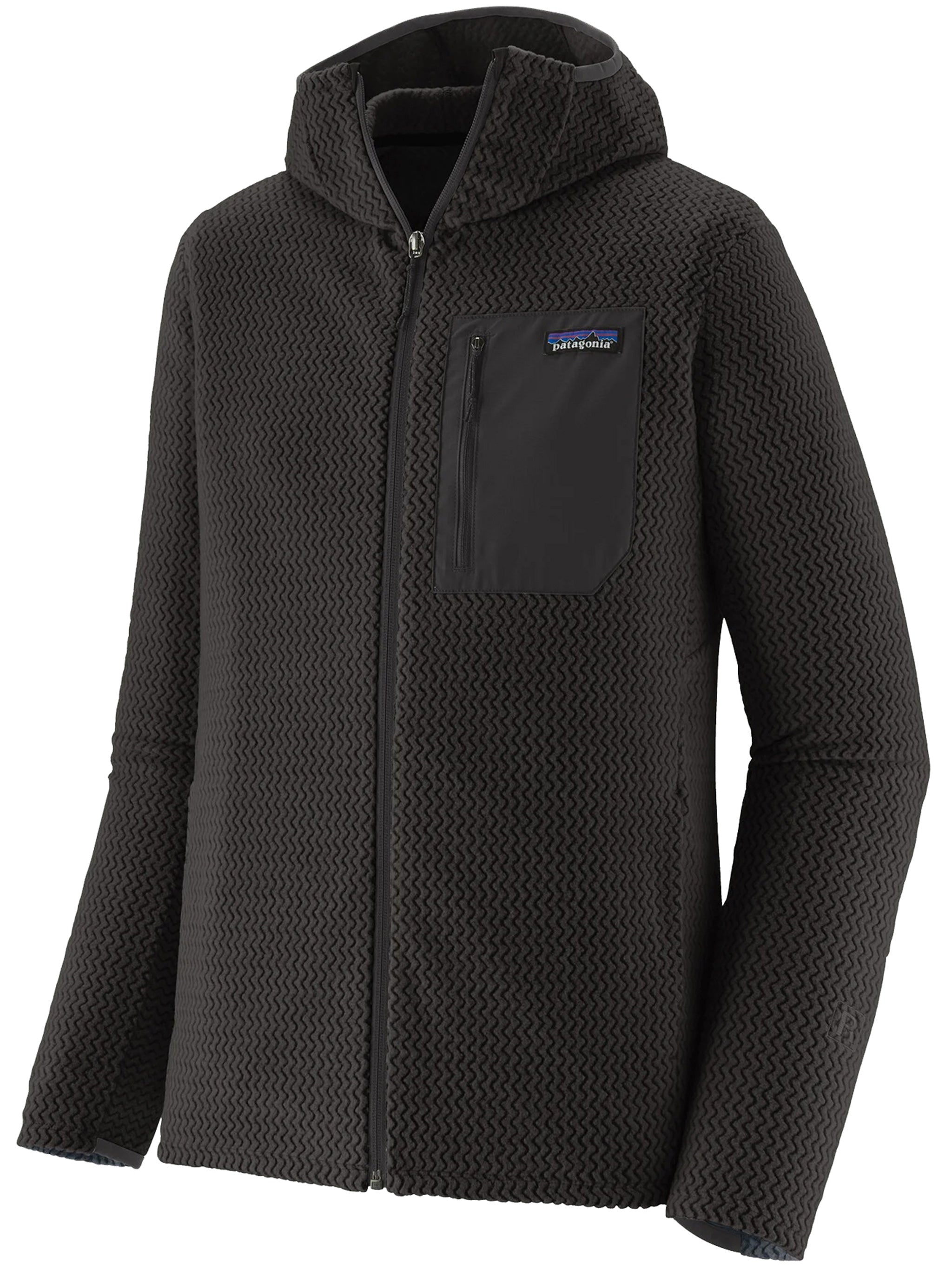 R1 Air Full Zip Hoody Black Felpa