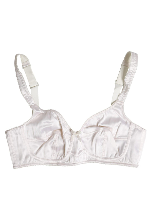 Dolce & Gabbana 80% Silk bra in white