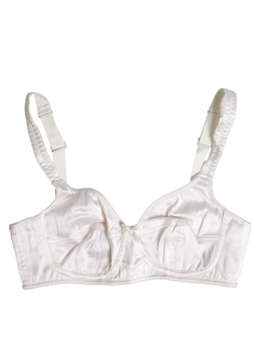 Dolce & Gabbana 80% Silk bra in white
