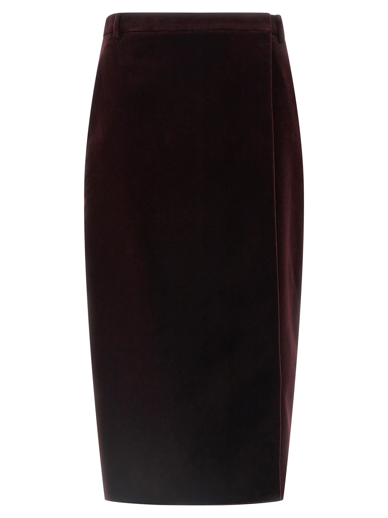 Velvet skirt Bordeaux Cotton