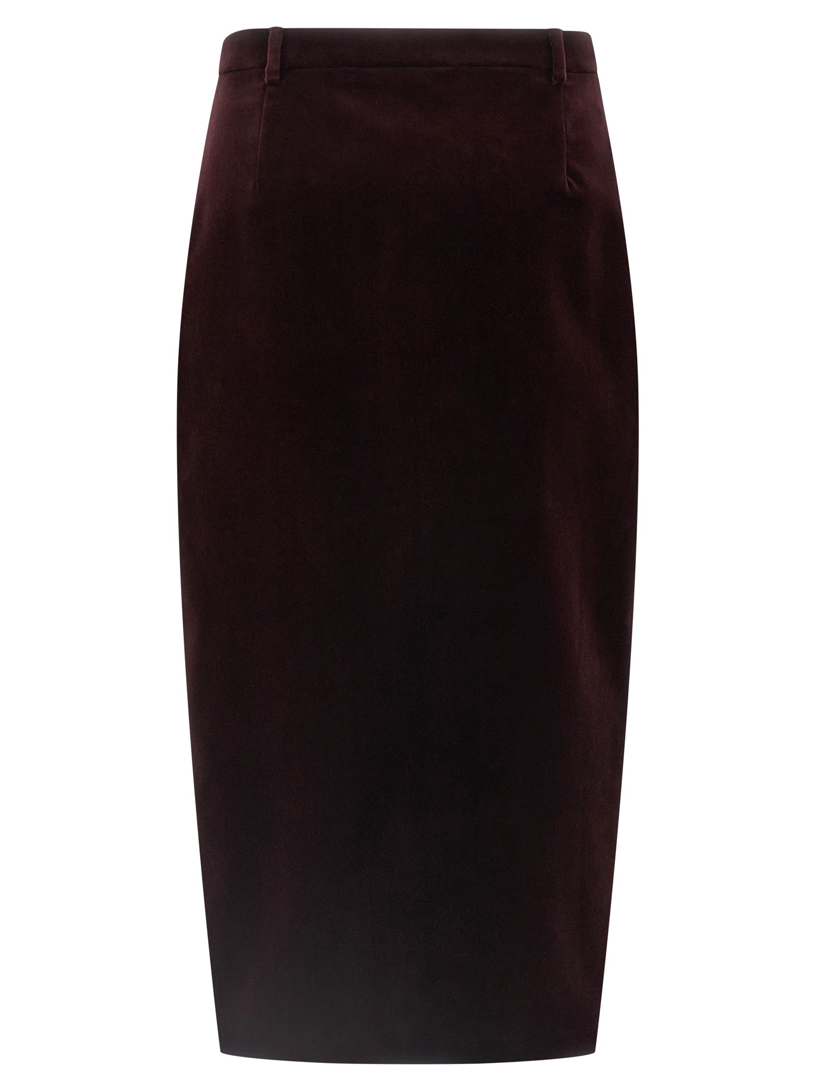 Velvet skirt Bordeaux Cotton