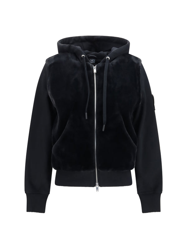 Hoodie Rosylyn Bunny Black Cotton Sweatshirts