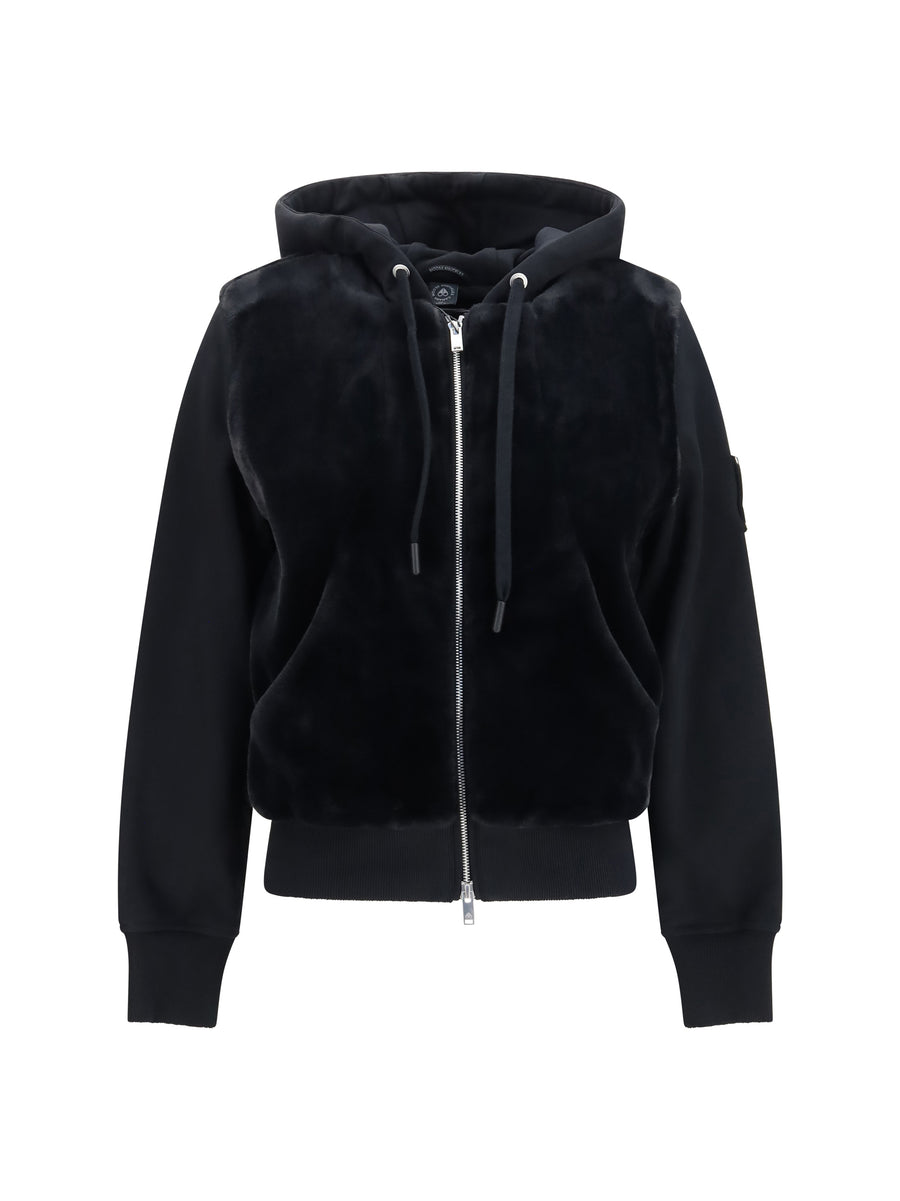 Hoodie Rosylyn Bunny Black Cotton Sweatshirts