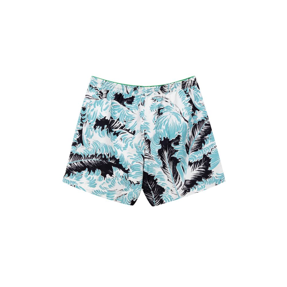 Bottega Veneta 100% Polyamide swim shorts in white — view 2
