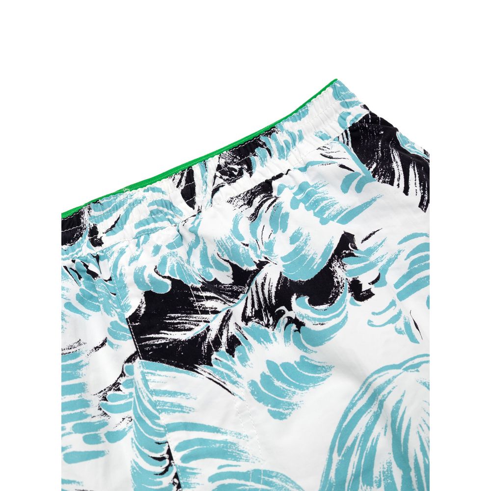 Bottega Veneta 100% Polyamide swim shorts in white — view 3