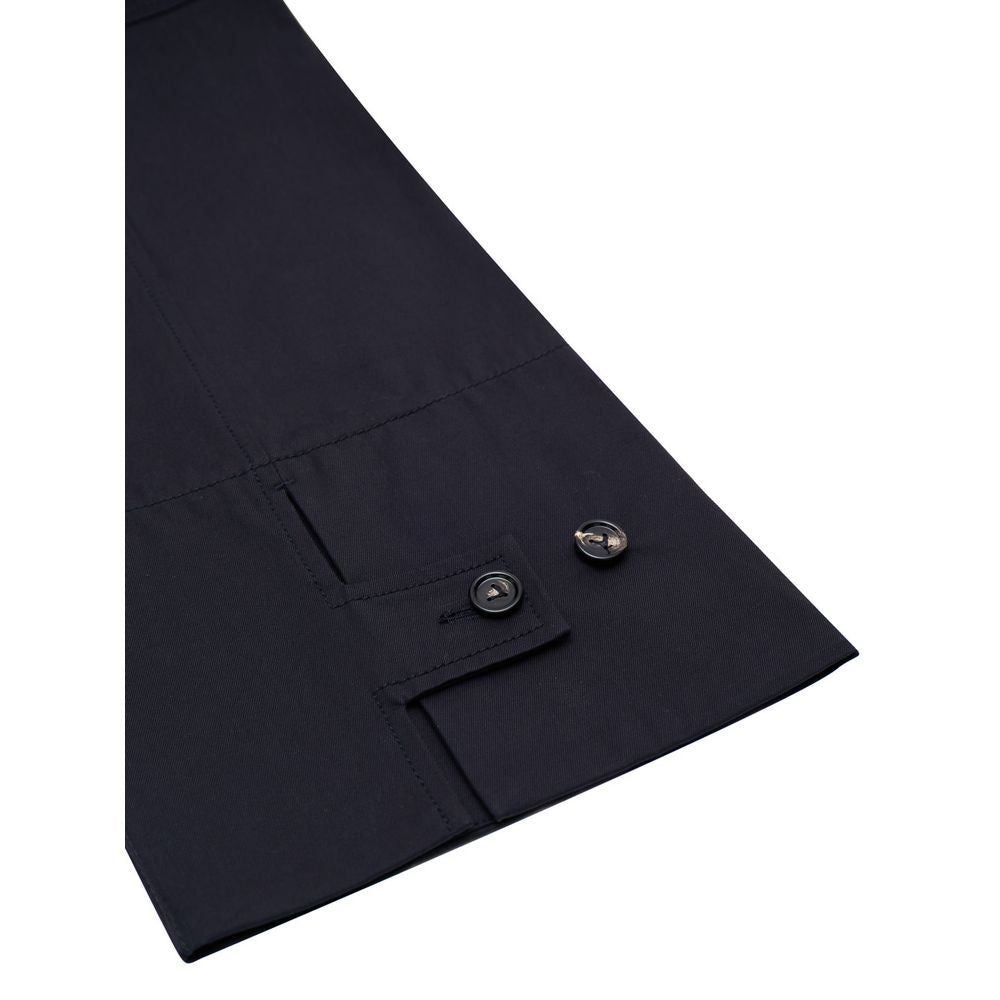 Bottega Veneta 100% Cotton trousers in navy — view 4