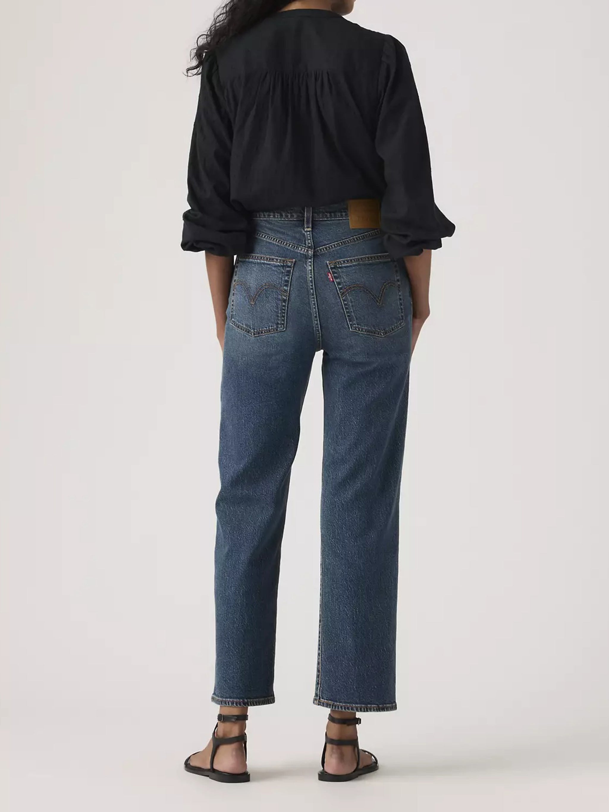Ribcage Straight Ankle Blue Co Ly Eme Ea Jean