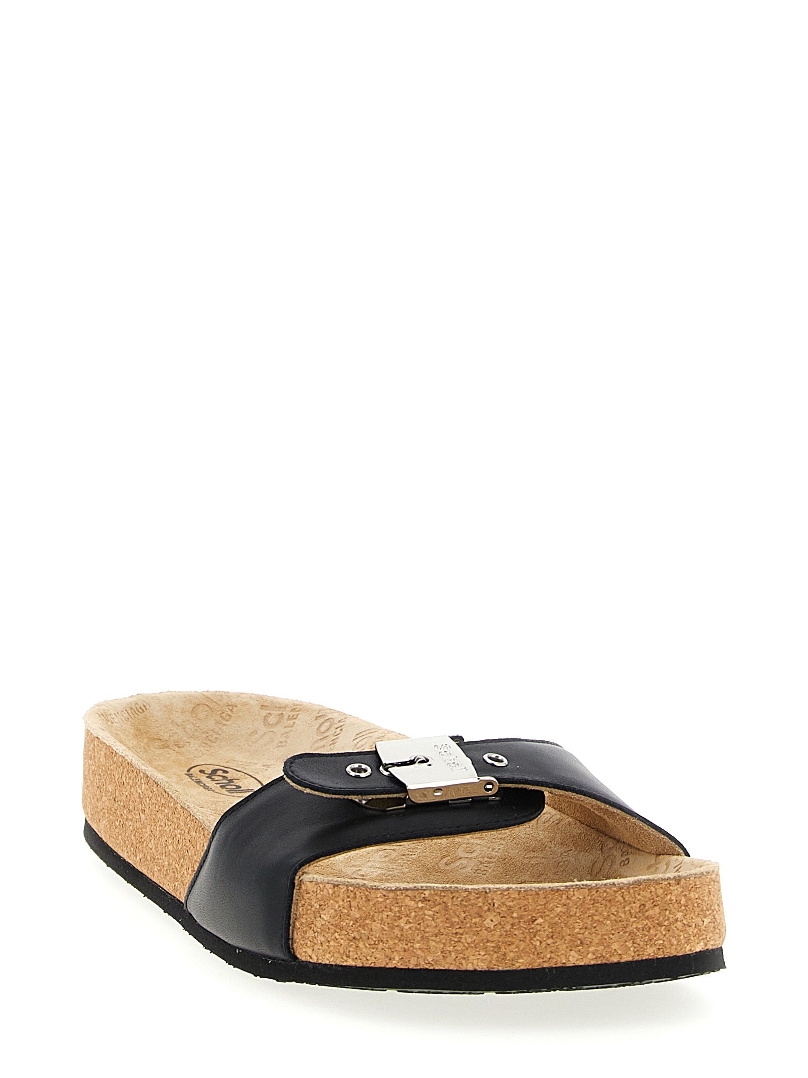 Balenciaga x Scholl sandals Black Calfskin Leather (bos Taurus)