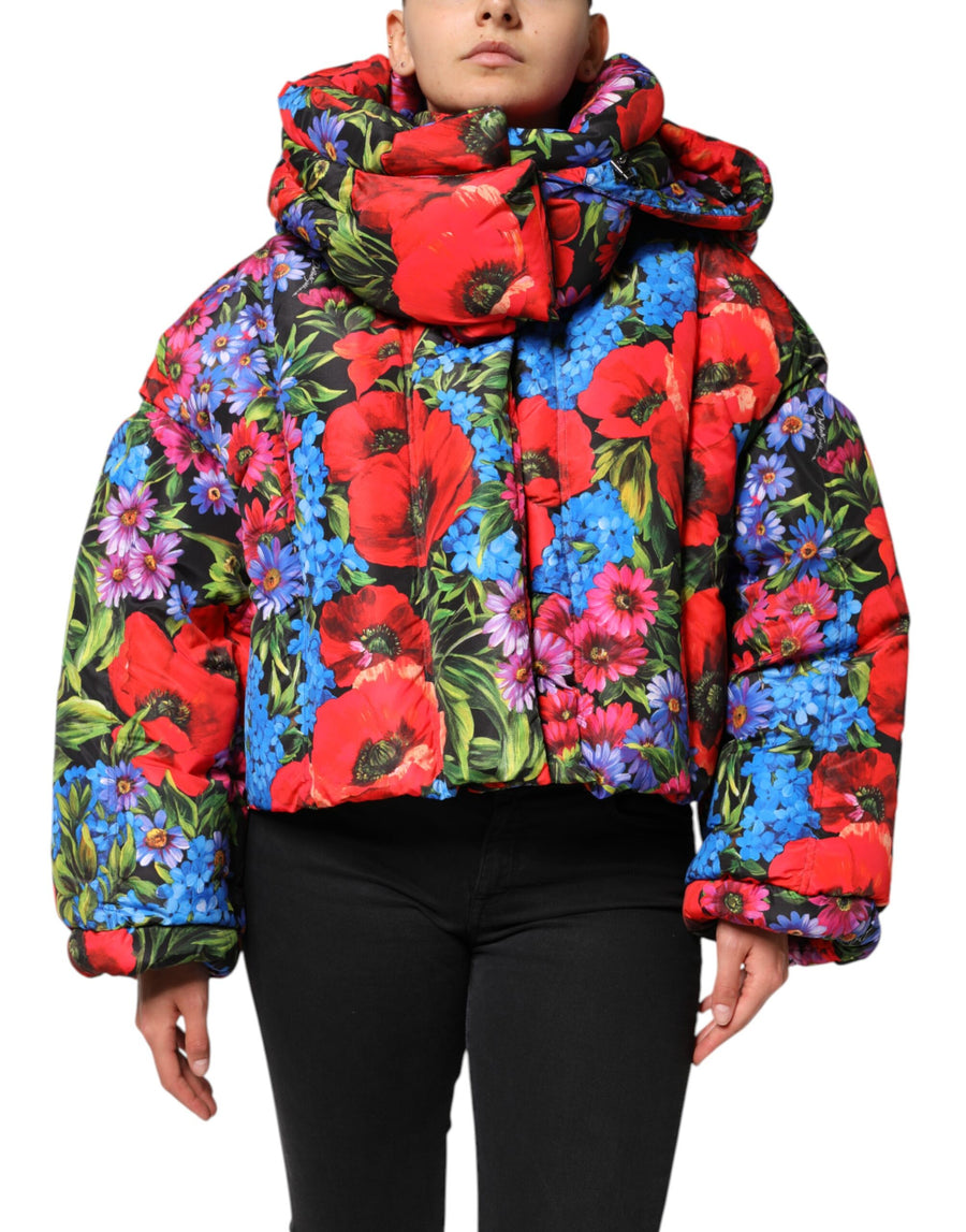 Dolce & Gabbana 100% Polyester puffer jacket in multicolor