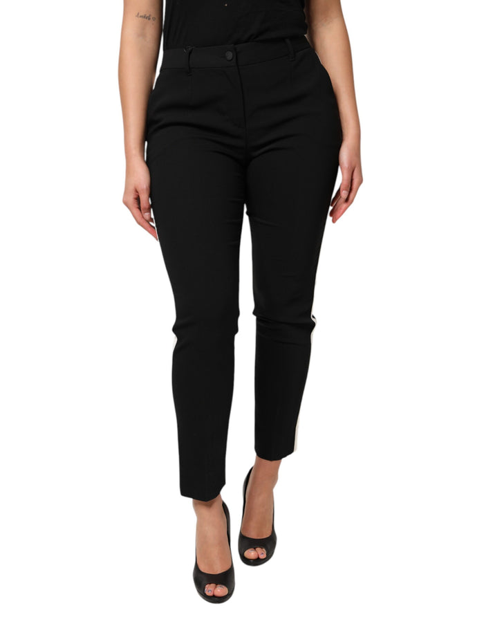 Dolce & Gabbana 88% Virgin Wool trousers in black