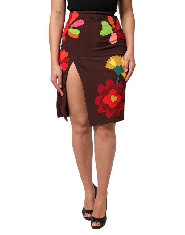 Dolce & Gabbana 51% Viscose skirt in brown