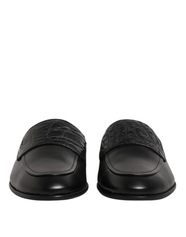 Dolce & Gabbana 84% Calfskin Leather loafer in black