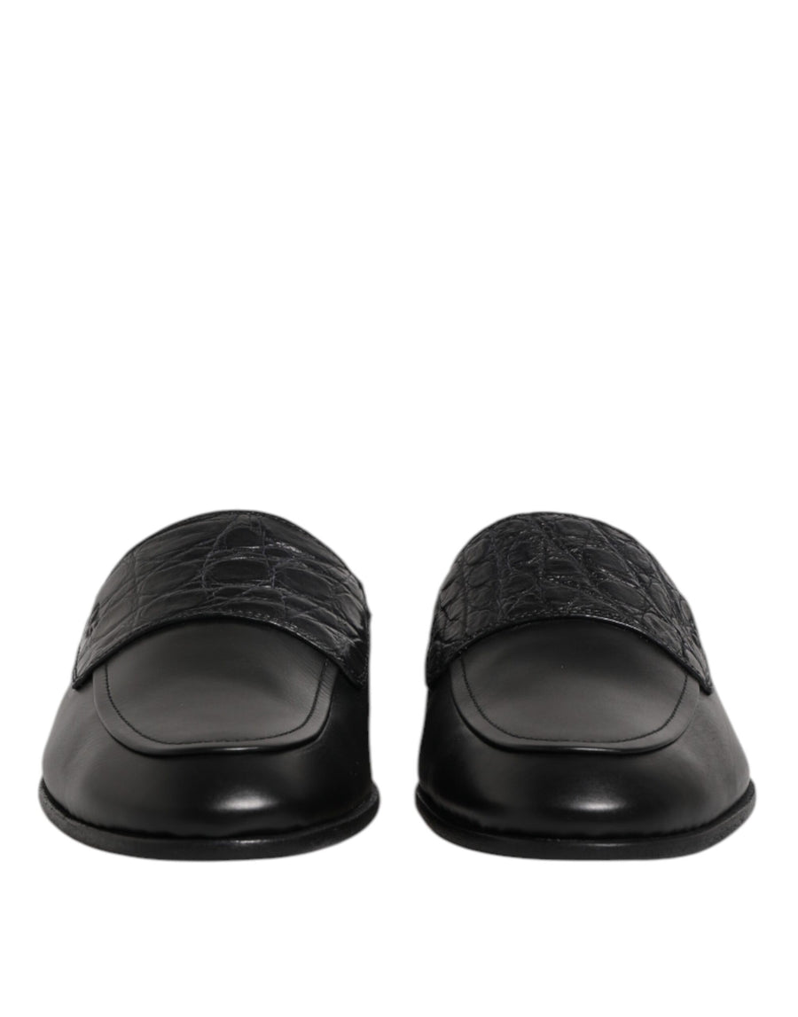 Dolce & Gabbana 84% Calfskin Leather loafer in black