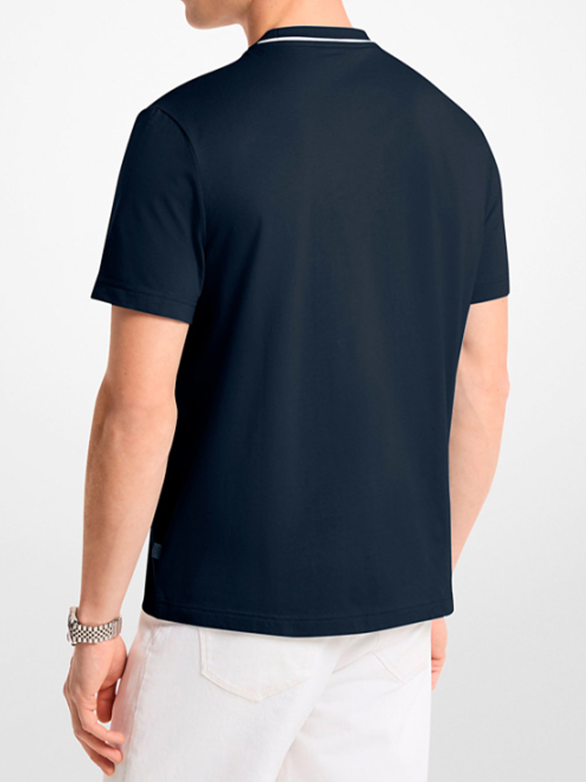 Logo Rib Tee Blue T-shirt