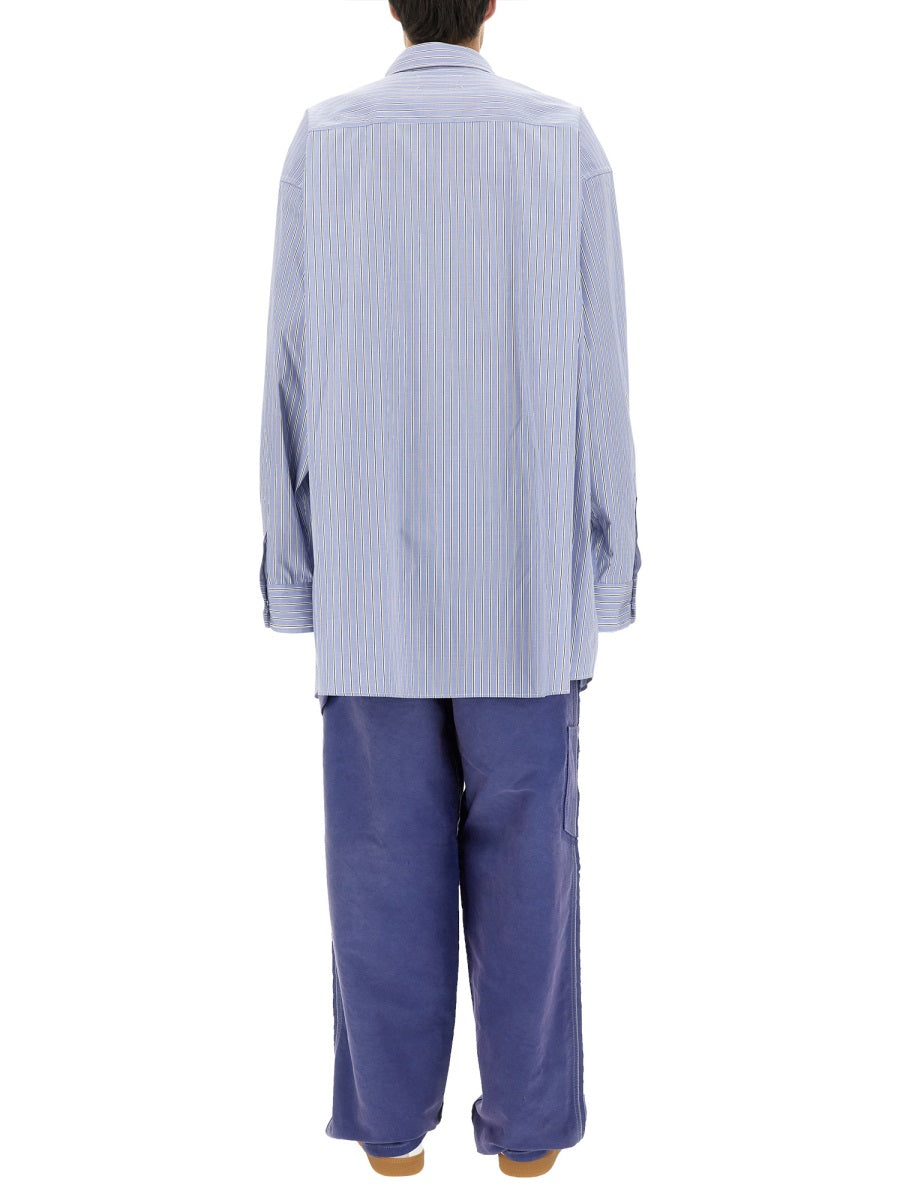 Oversized Oxford Shirt Blue Cotton