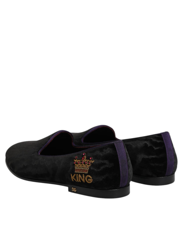 Dolce & Gabbana 22% Cotton loafer in black