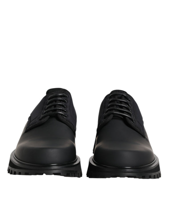 Dolce & Gabbana 65% Calf Leather derby shoe in black
