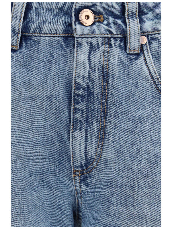 Denim Pants Iconic Blue Cotton Jean