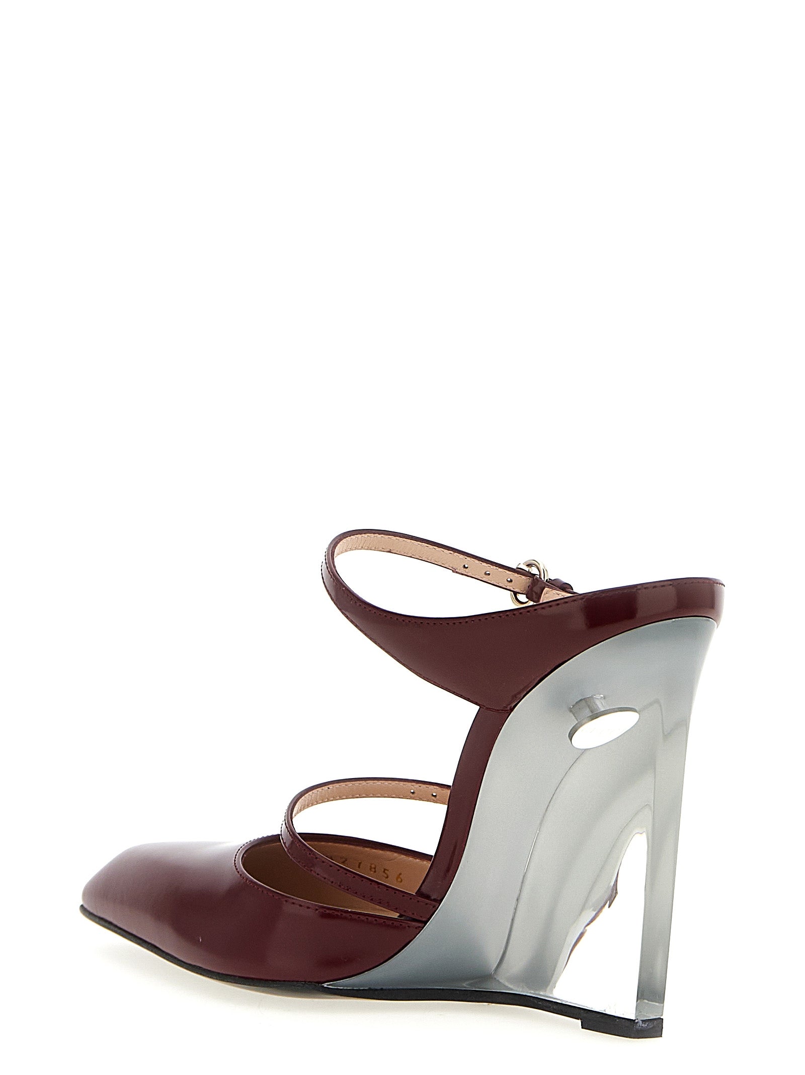 Gucci Rosso Ancora sabots Red Leather Wedges