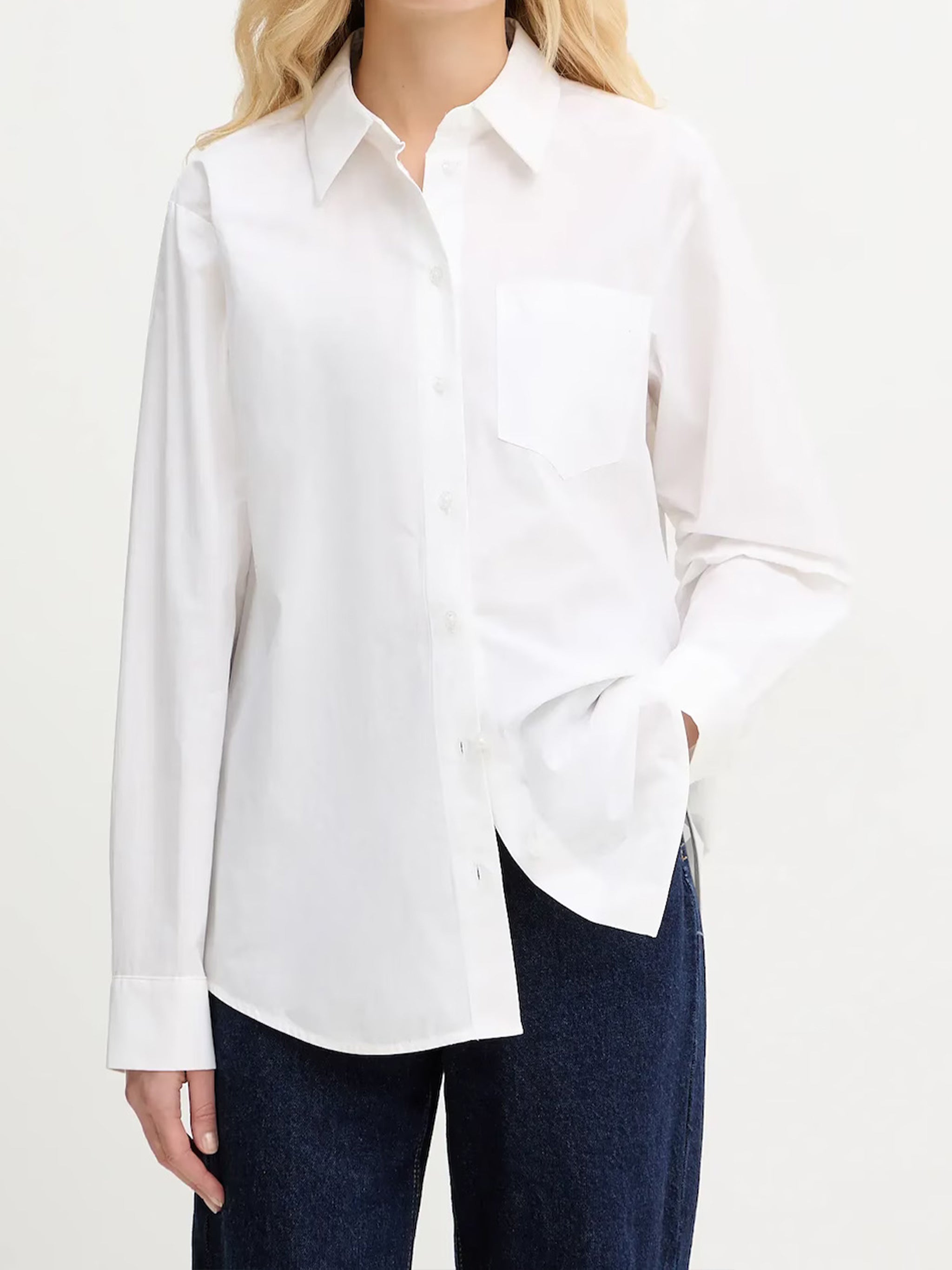 Poplin Shirt White Camicia
