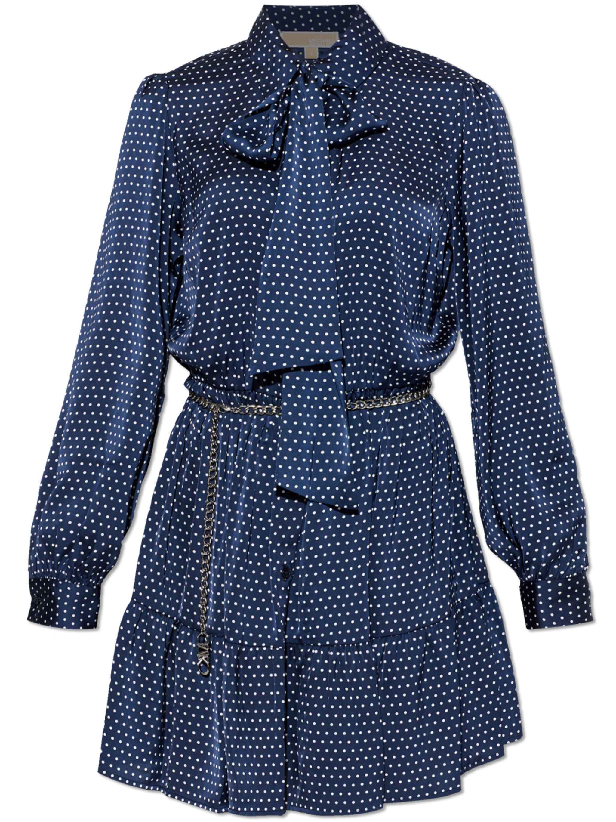 Dot Ls Mini Dress Blue Recycled Pl Abito