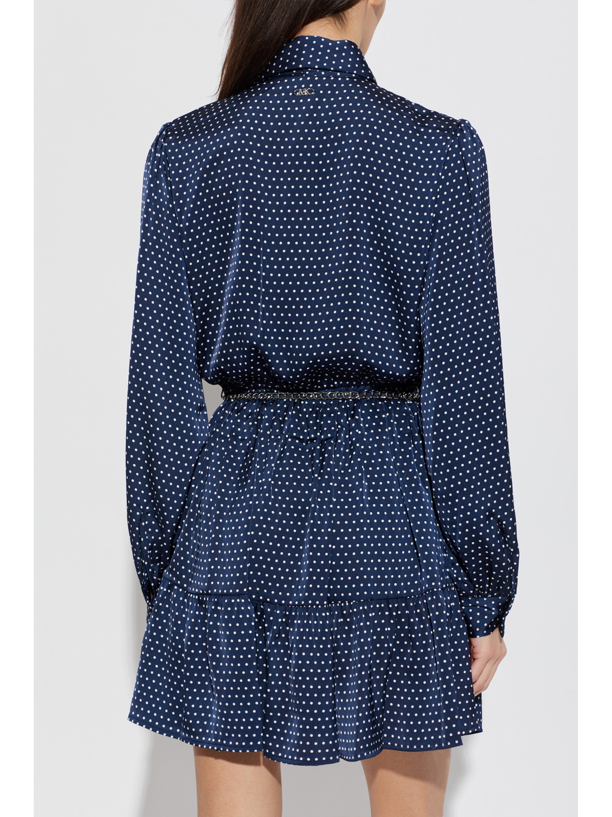 Dot Ls Mini Dress Blue Recycled Pl Abito