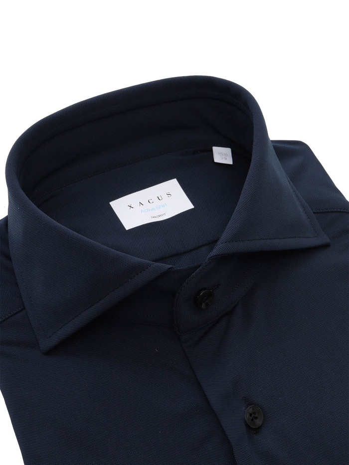 Shirt Blue Polyamide Elastane