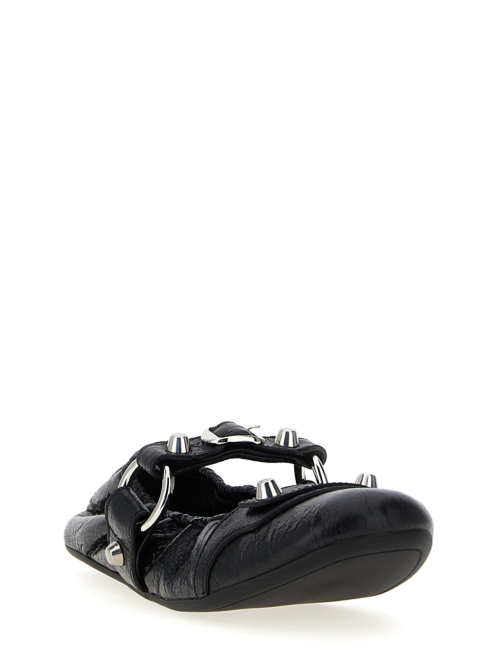 City ballet flats Black Lamb Leather (ovis Aries) Flat Shoes