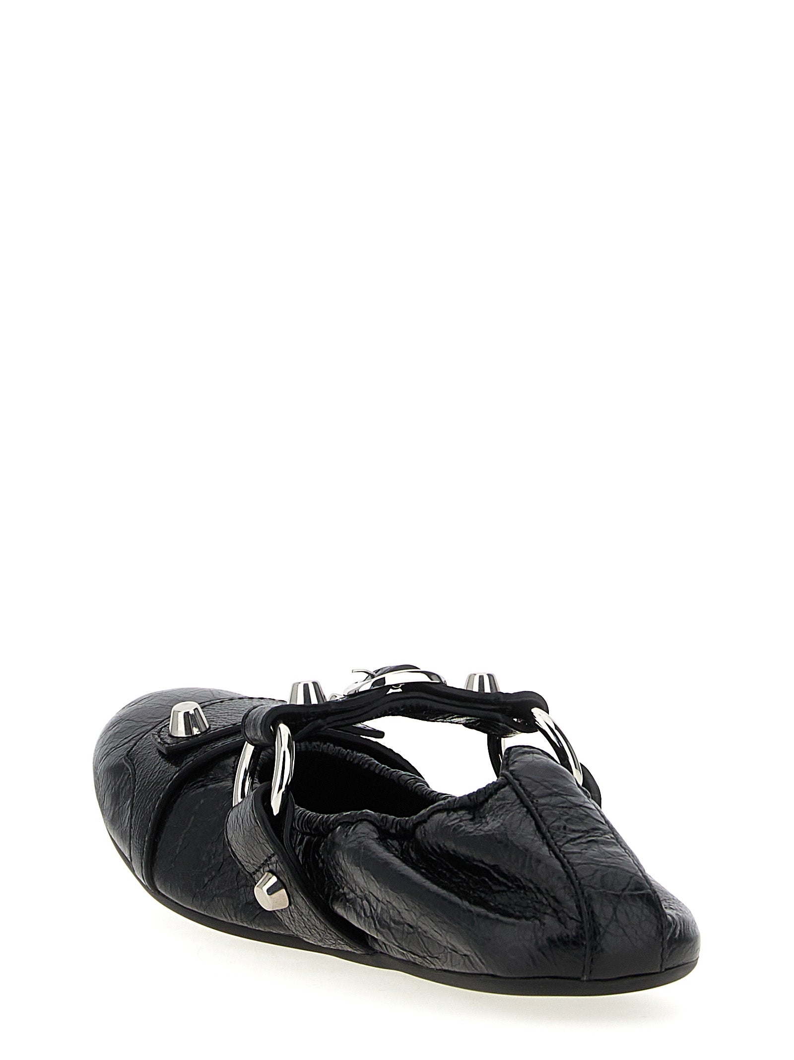 City ballet flats Black Lamb Leather (ovis Aries) Flat Shoes
