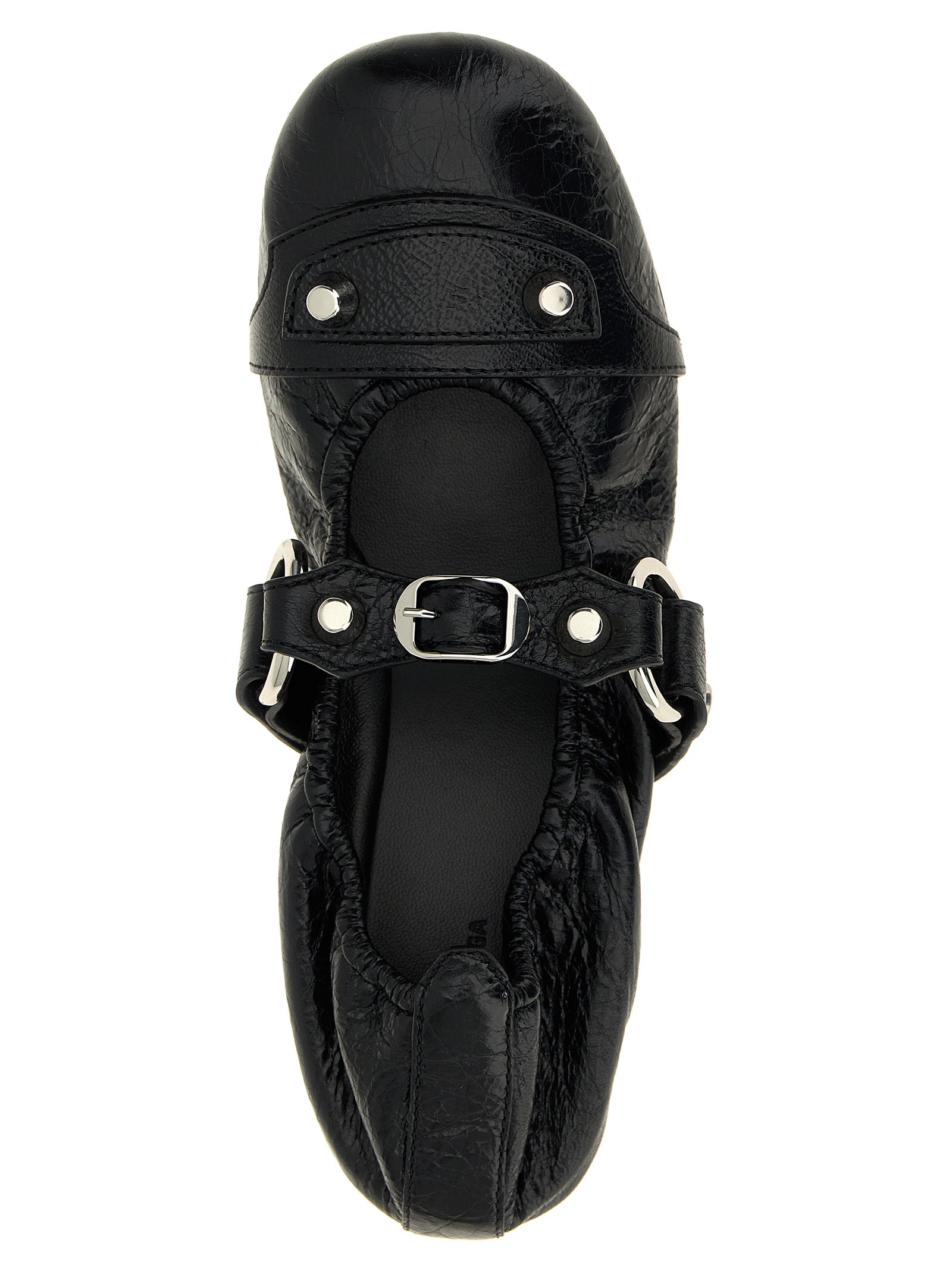 City ballet flats Black Lamb Leather (ovis Aries) Flat Shoes