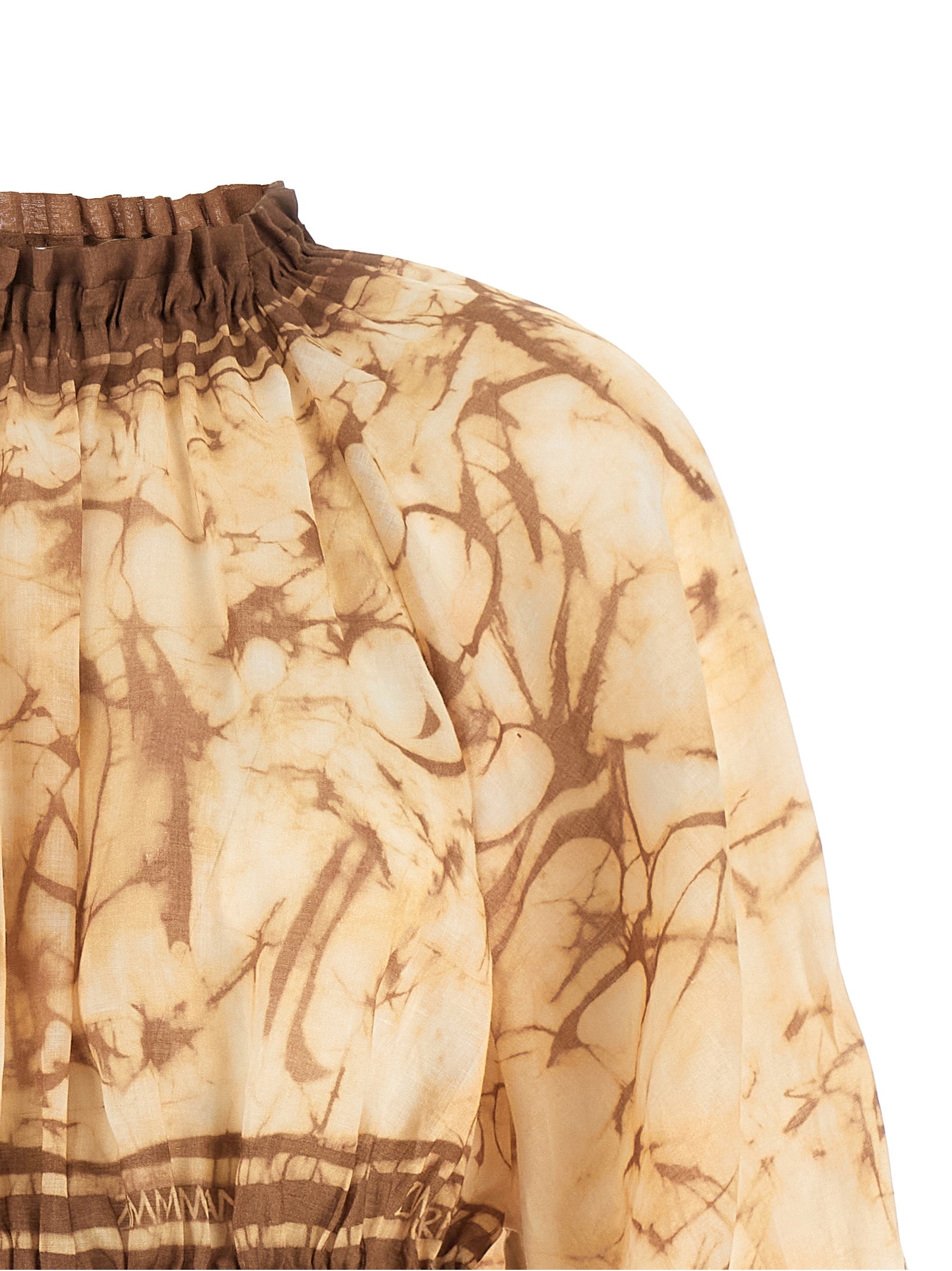 Indra Top Beige Ramie Tops