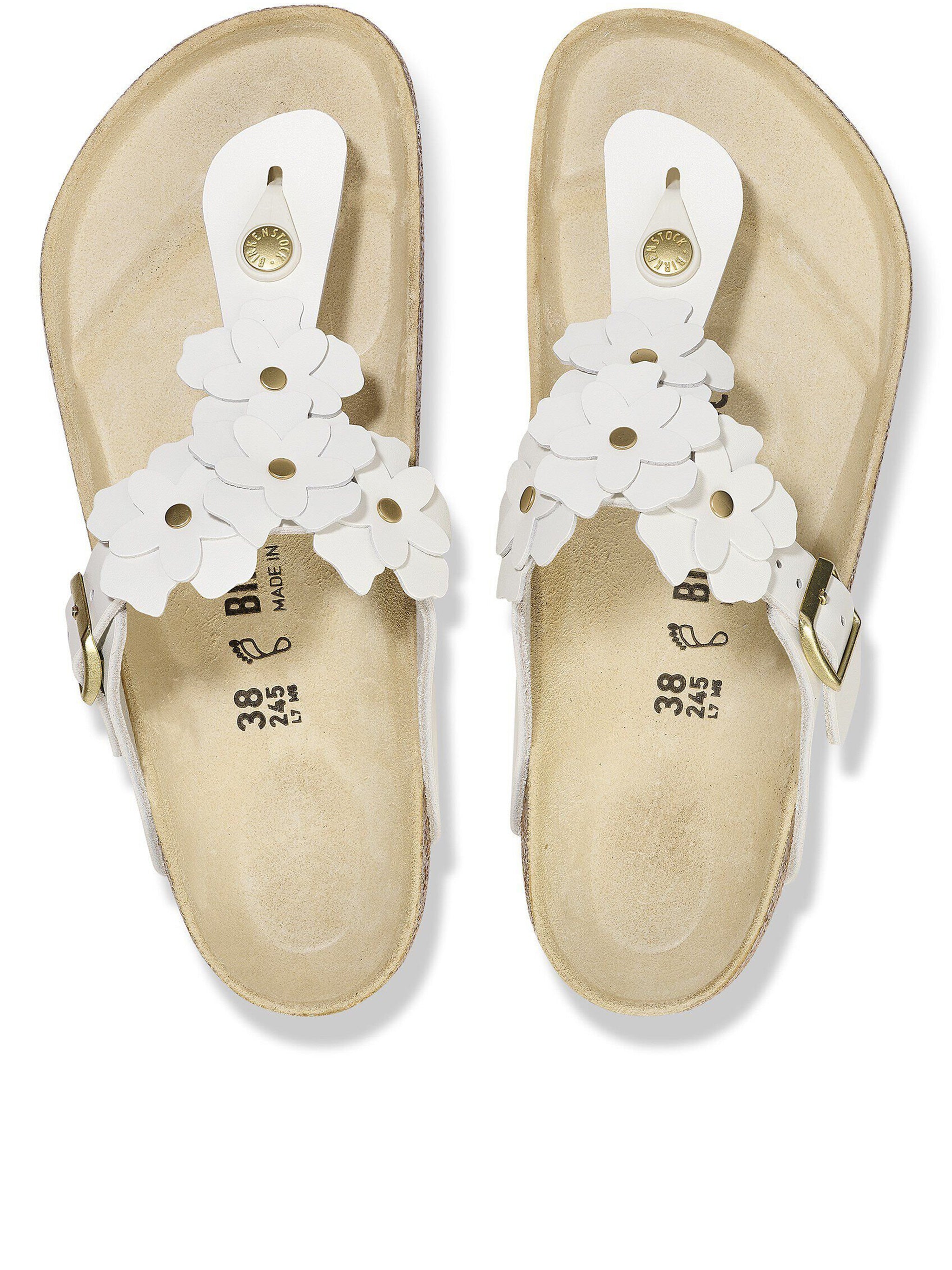 Gizeh Flowers White Calzature