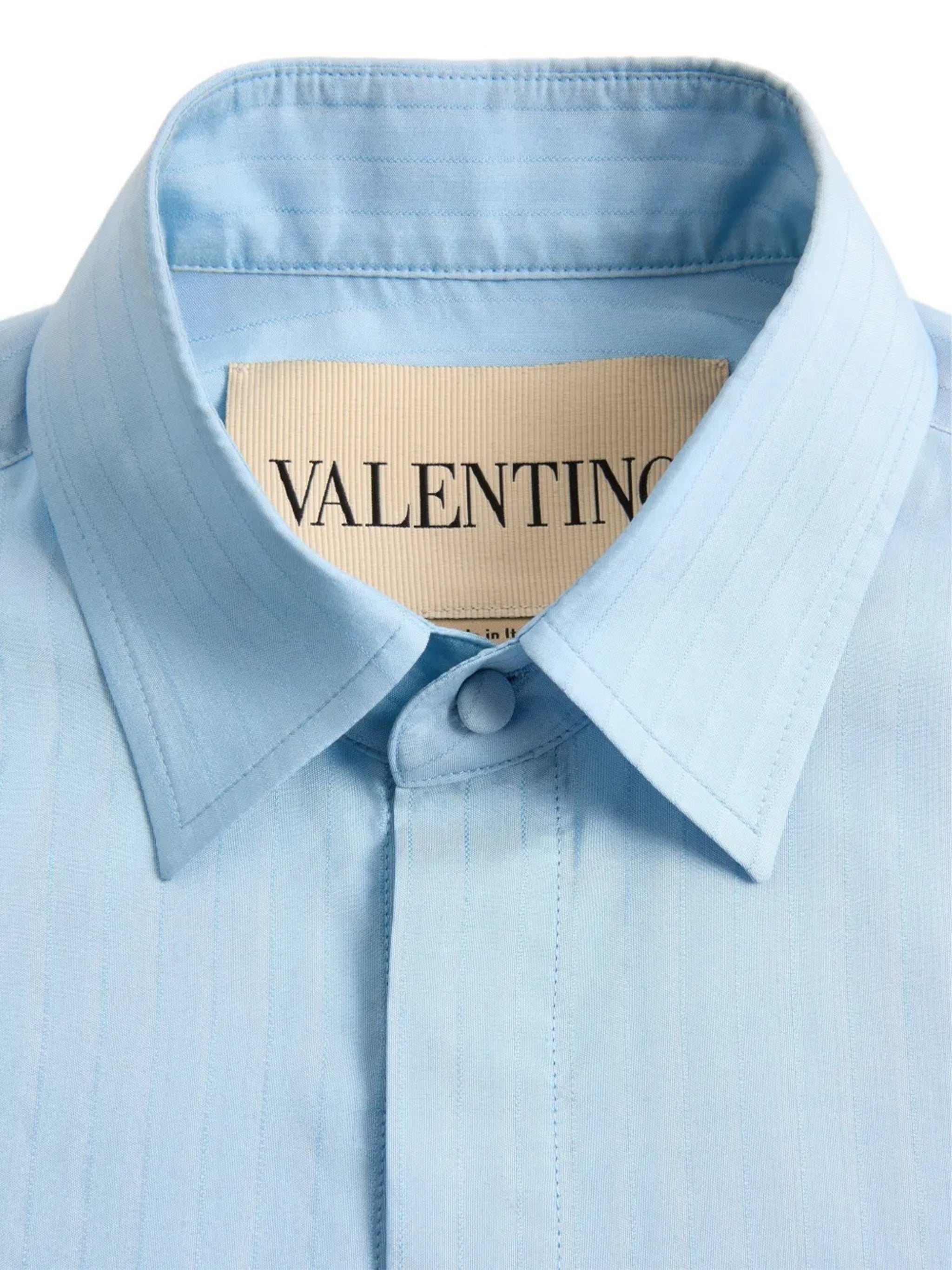 Camicia Manica Lunga Blue Silk |