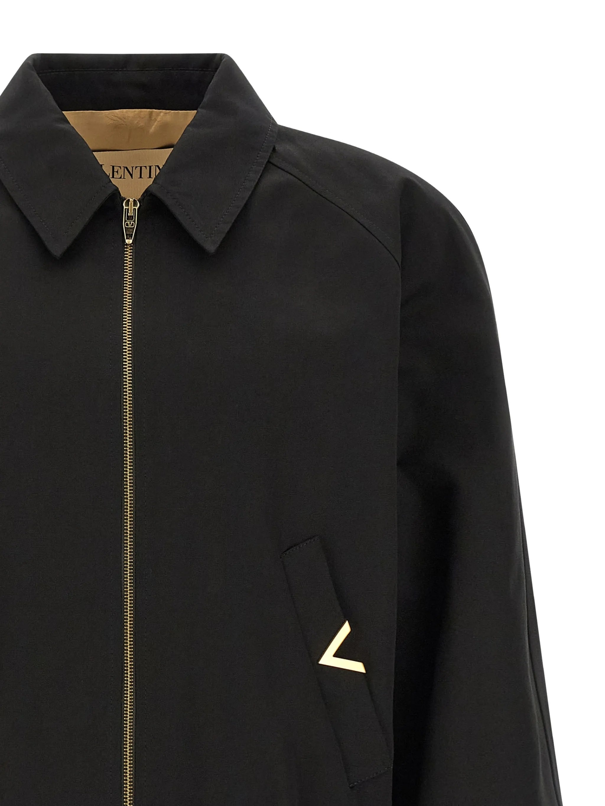 Giubbino Vgold Black Cotton | Giubbotto