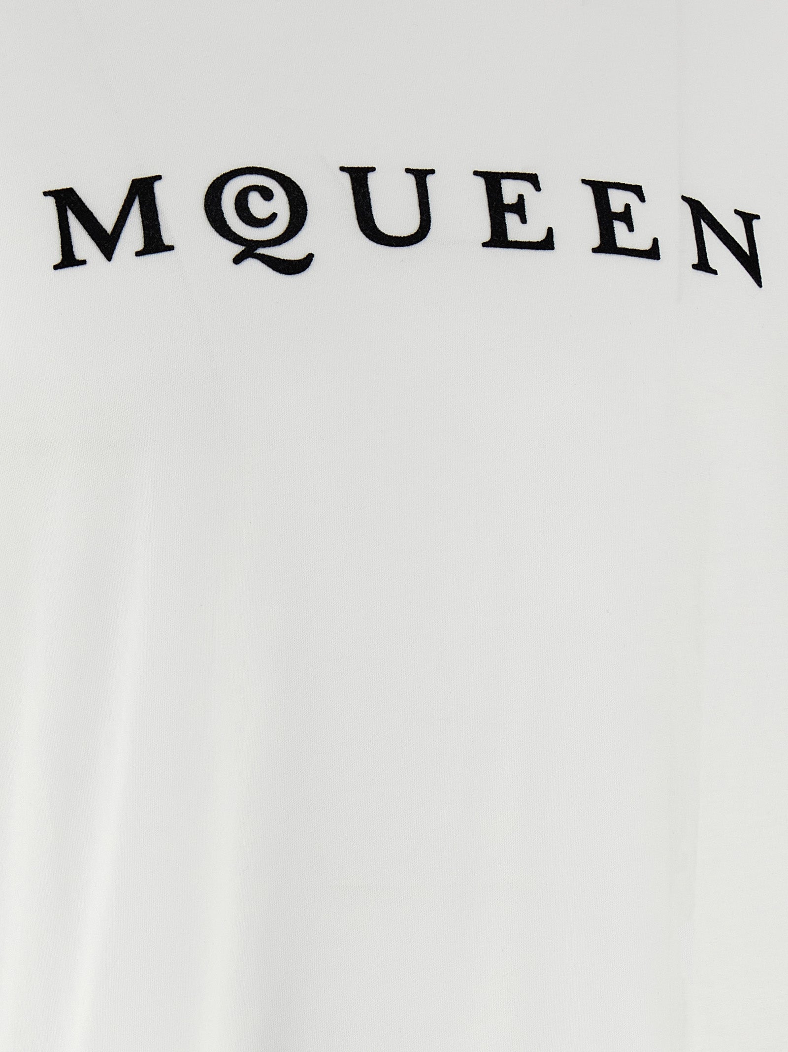 Flocked McQueen T-shirt White/black Cotton