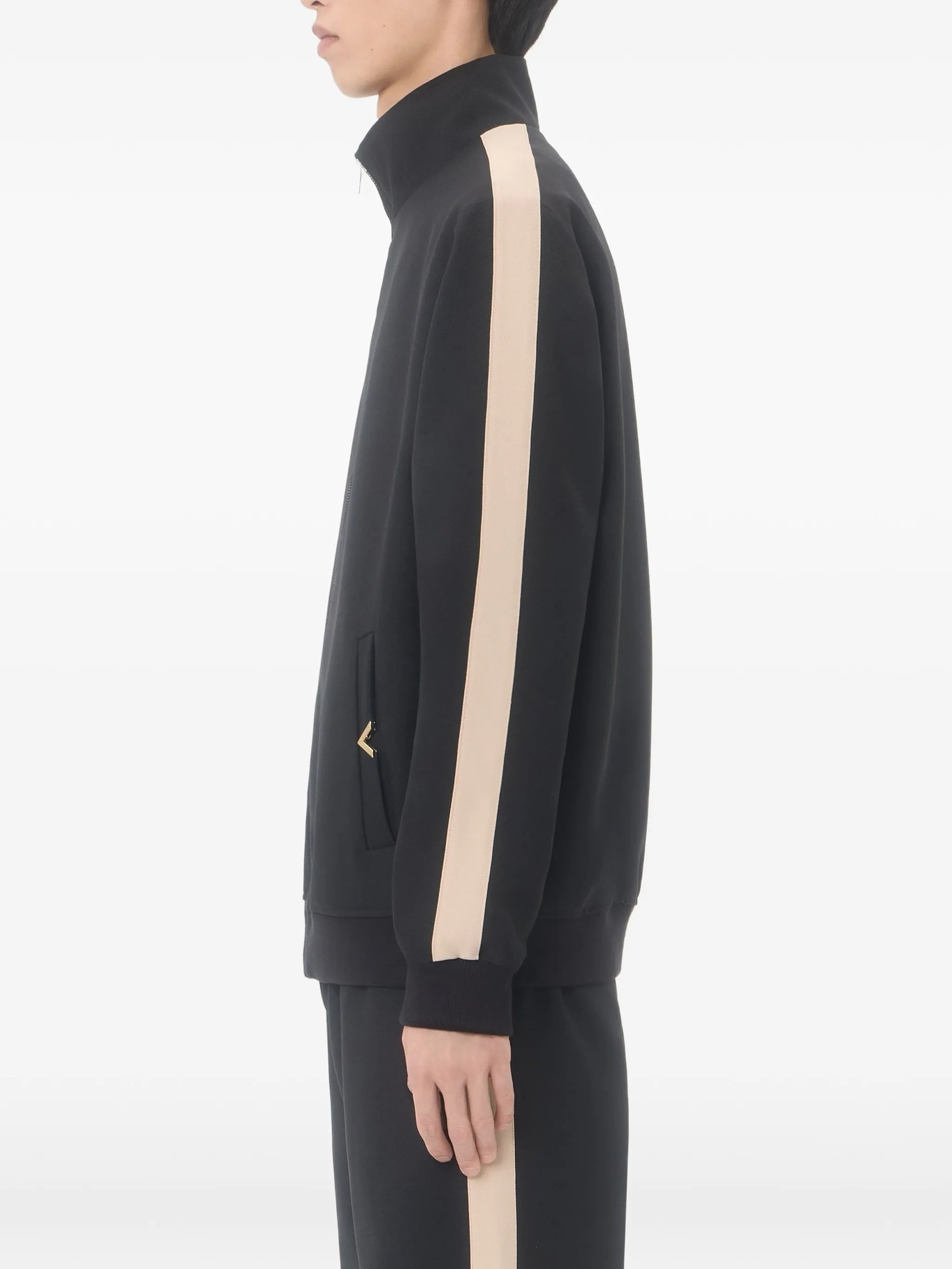 Jersey Felpa Vgold Black Polyester |