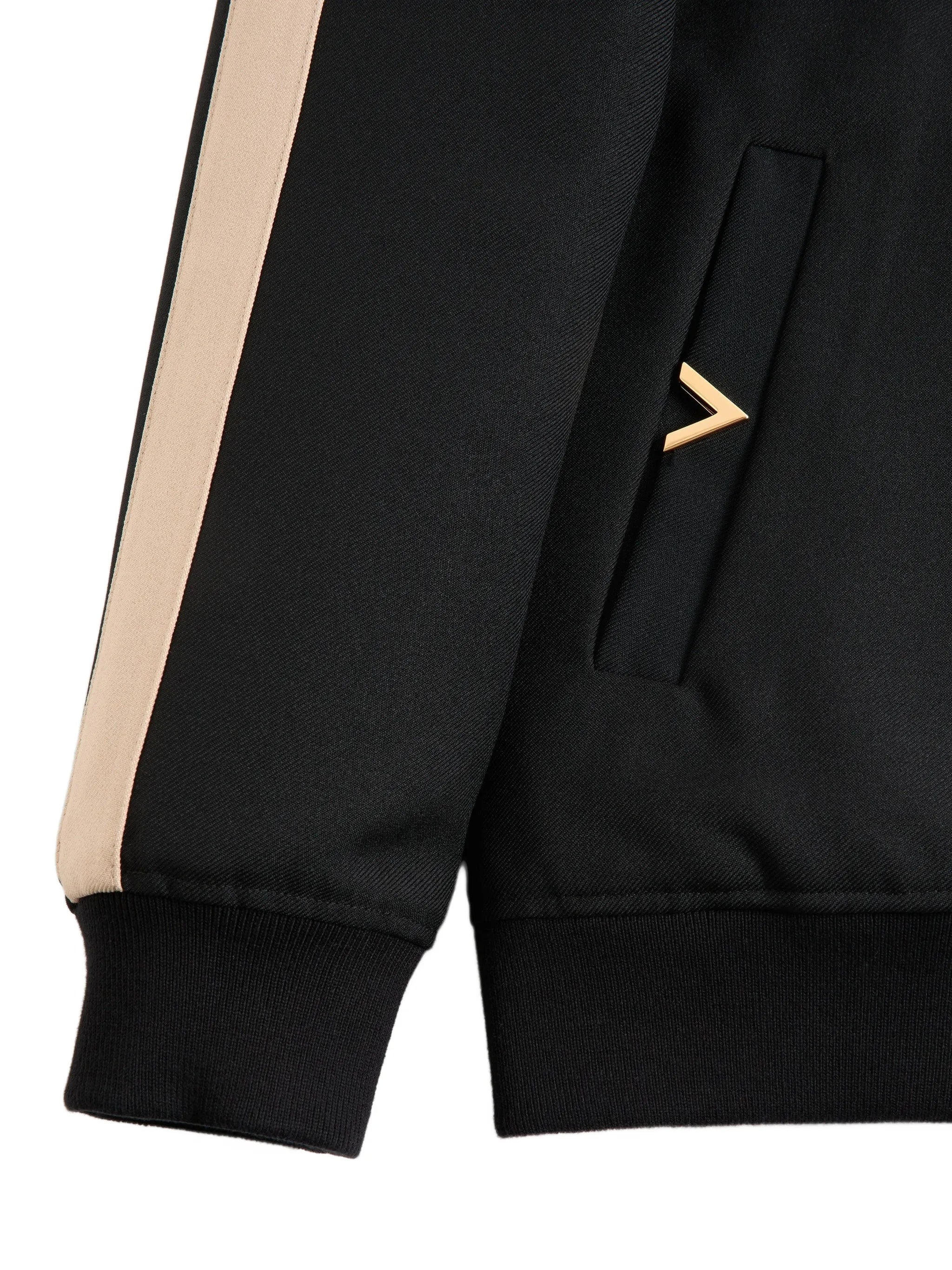 Jersey Felpa Vgold Black Polyester |