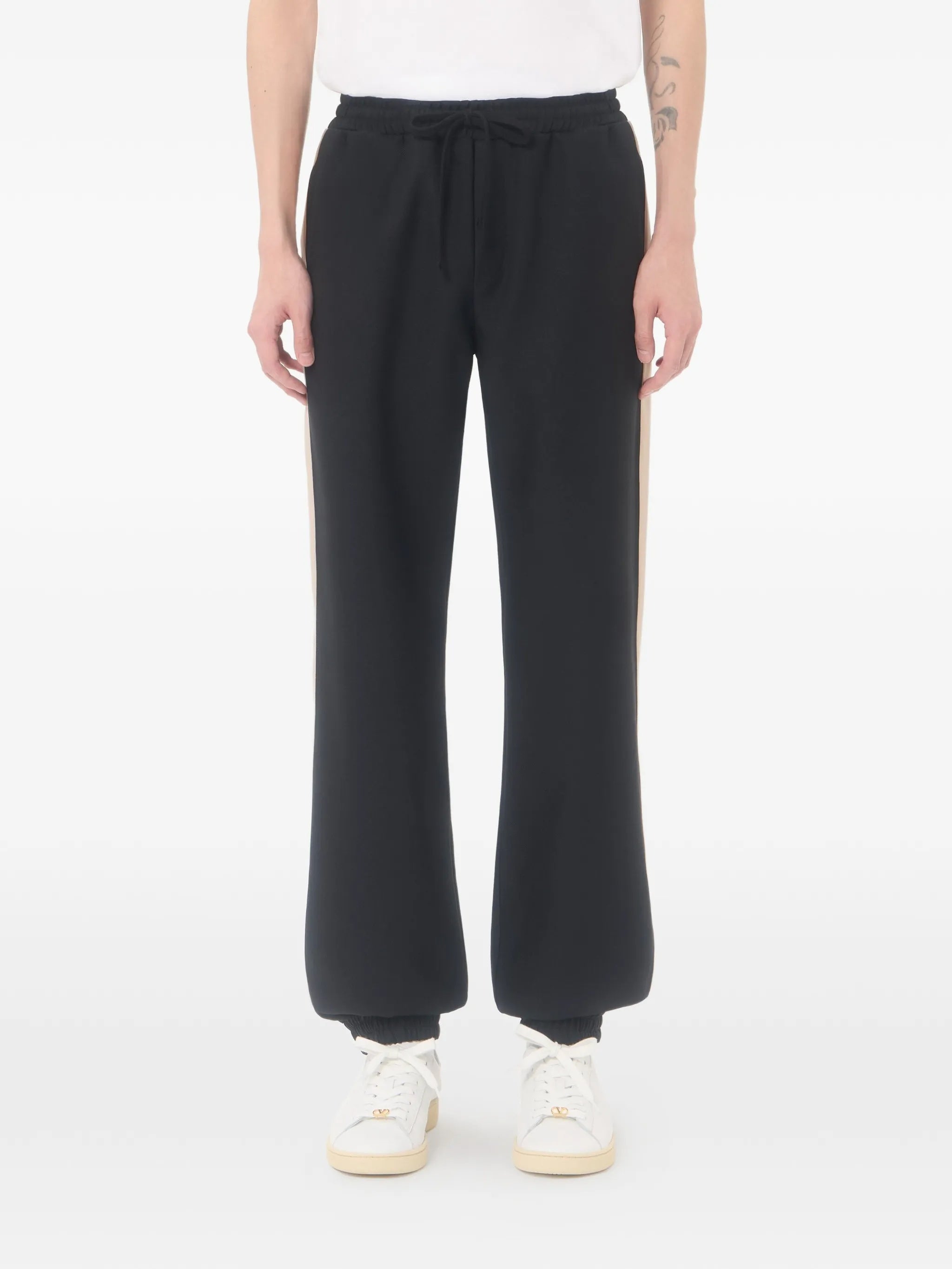 Jersey Bottom Vgold Black Polyester | Pantaloni