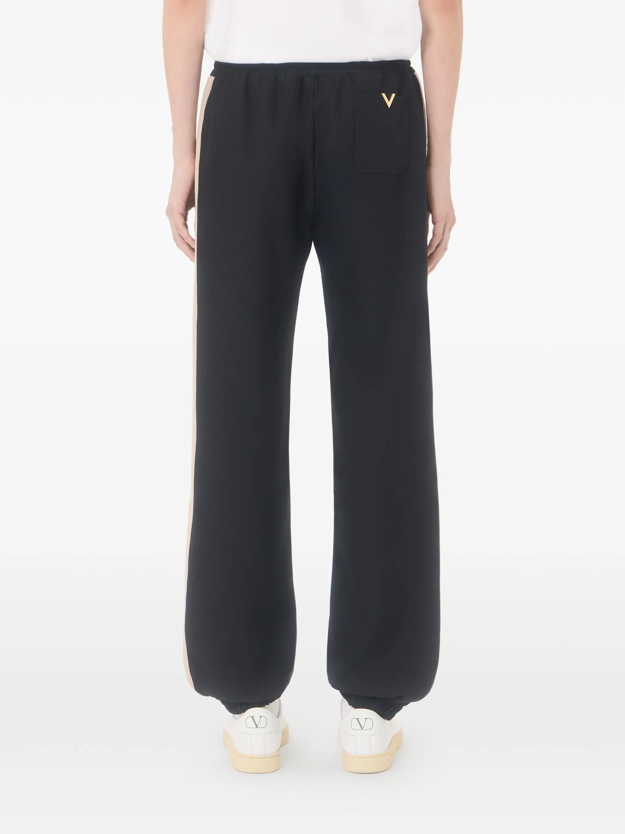 Jersey Bottom Vgold Black Polyester | Pantaloni