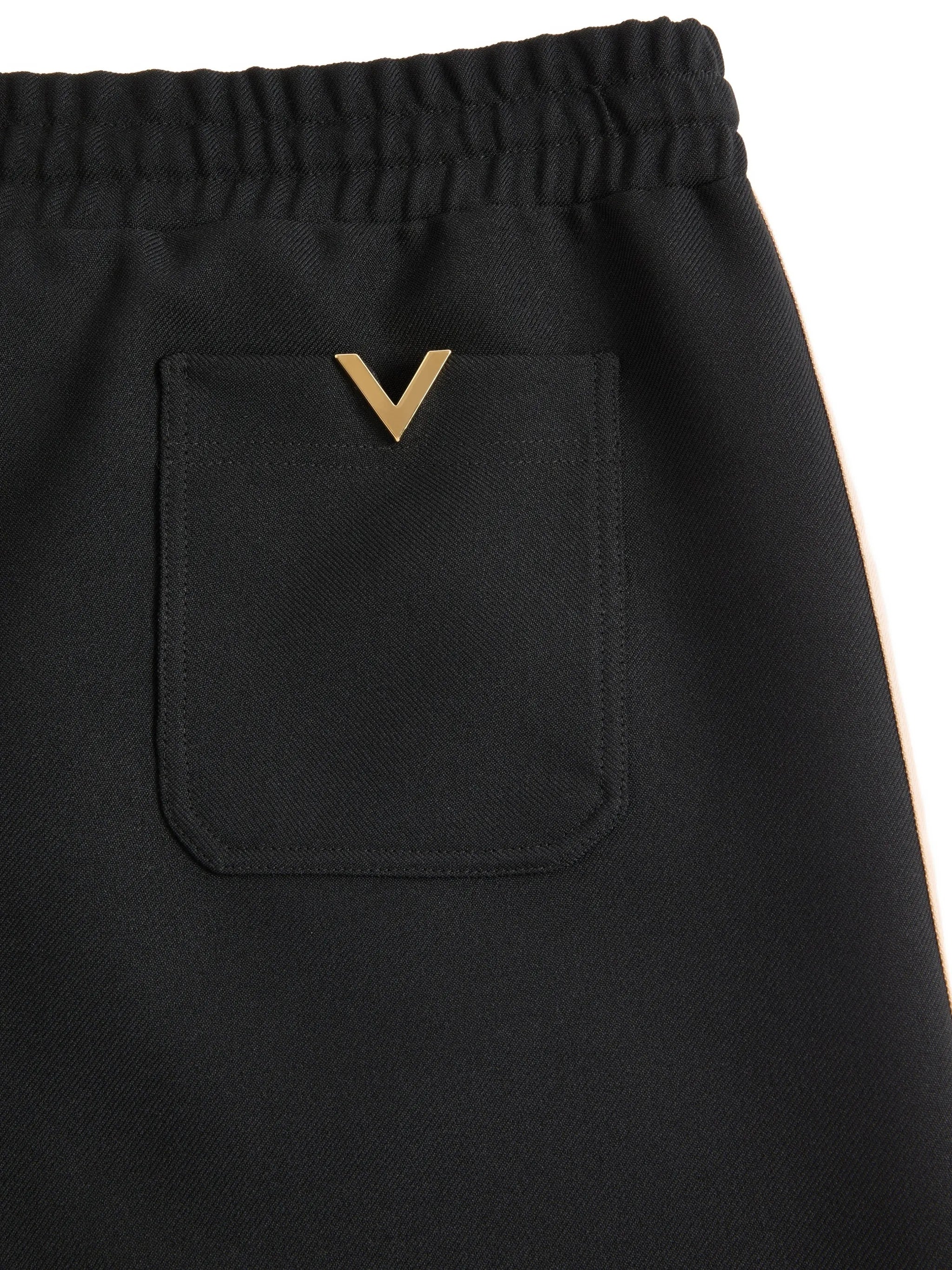 Jersey Bottom Vgold Black Polyester | Pantaloni
