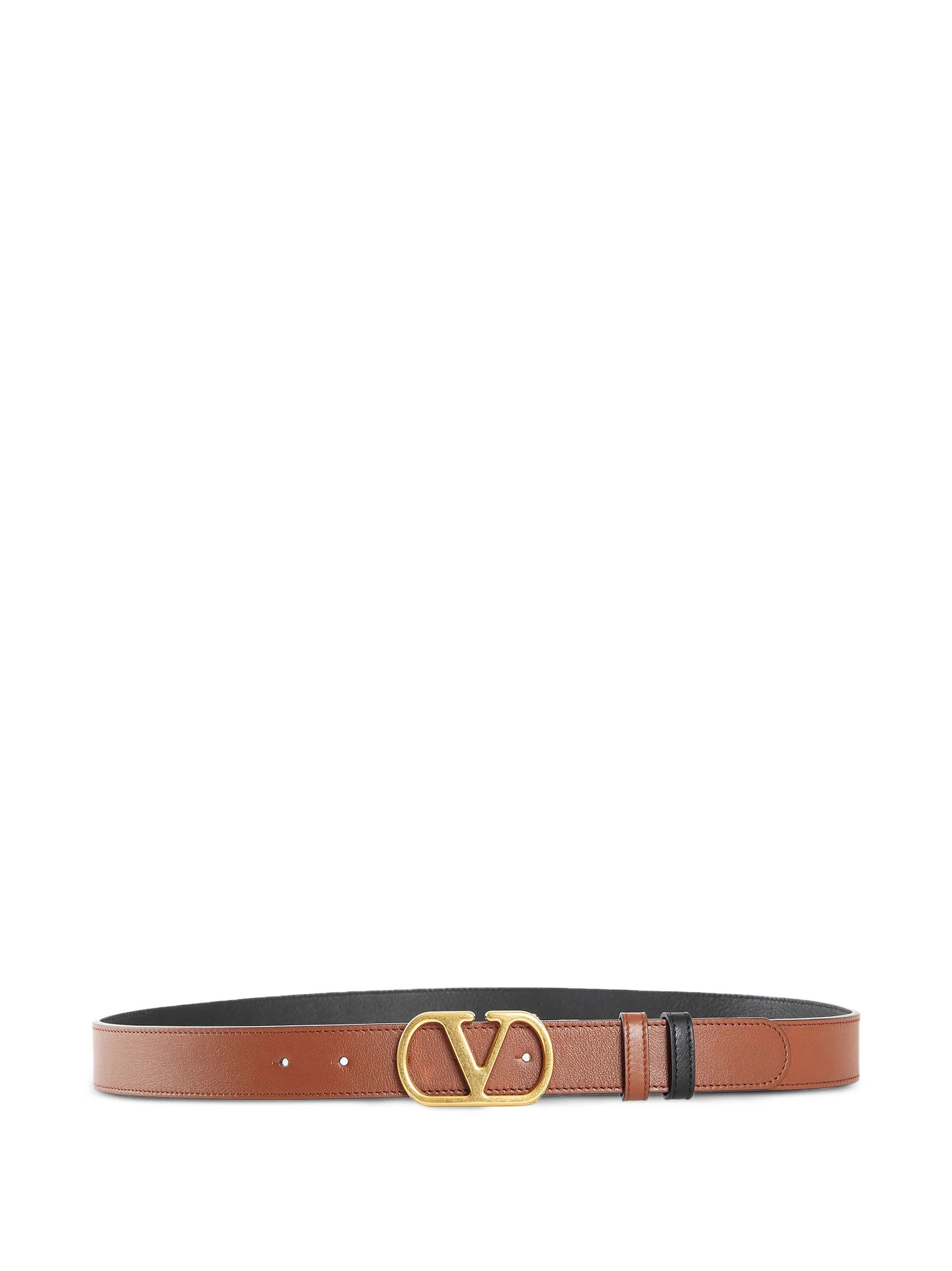 Belt H. 30 Reversibile Vlogo Signature Black Calf Leather | Cintura