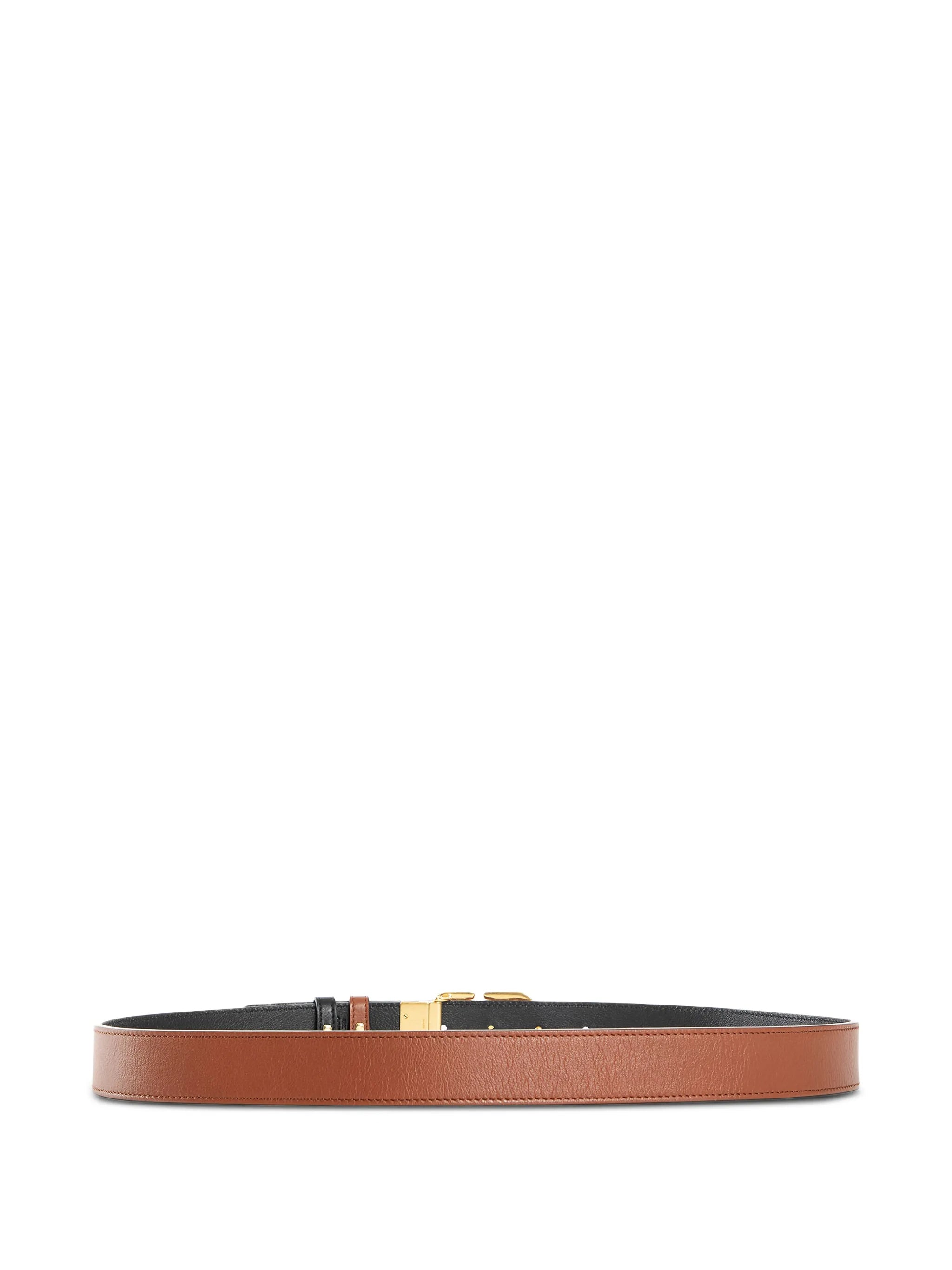 Belt H. 30 Reversibile Vlogo Signature Black Calf Leather | Cintura