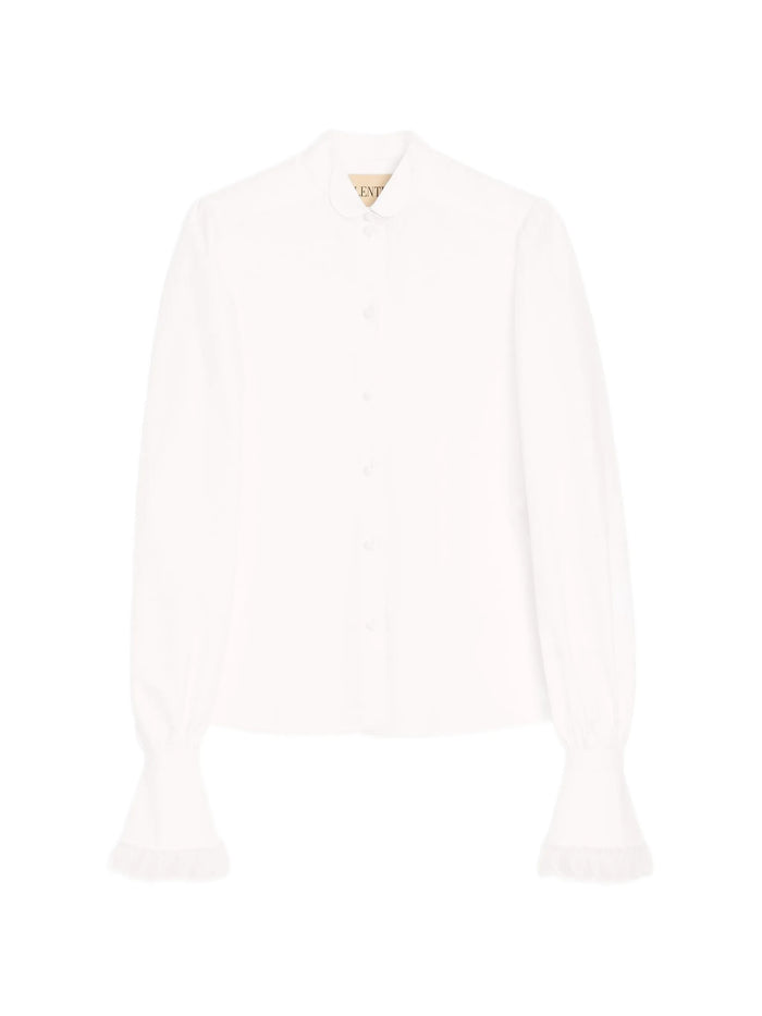 Embroidered Shirt White Cotton | Camicia