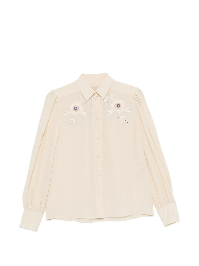 Embroidered Shirt Nude & Neutrals Camicia